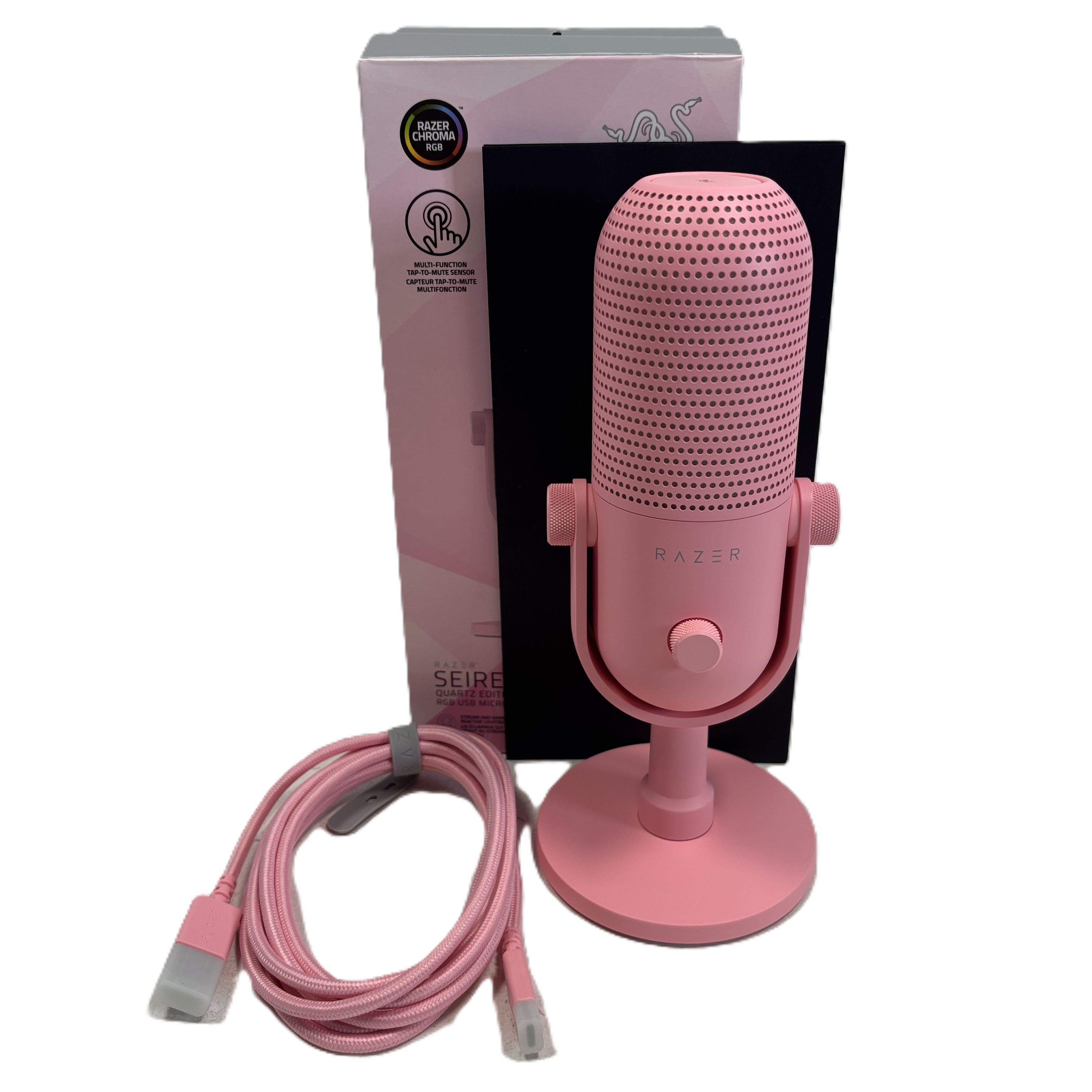 Razer Seiren V3 Chroma Quartz Edition Pink RGB USB Microphone RZ19-0506