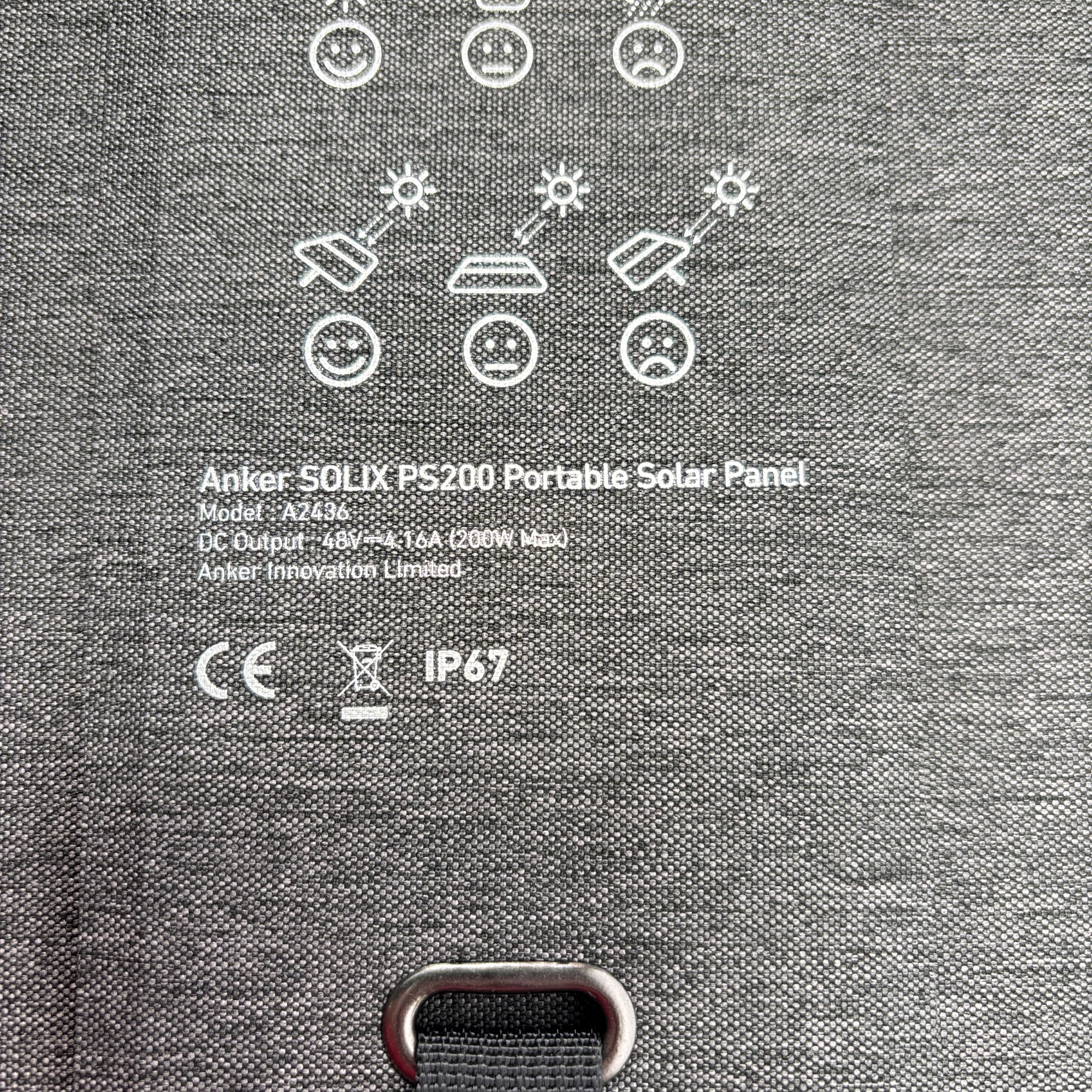 Anker SOLIX PS200 A2436 48V 200W Portable Foldable Solar Panel
