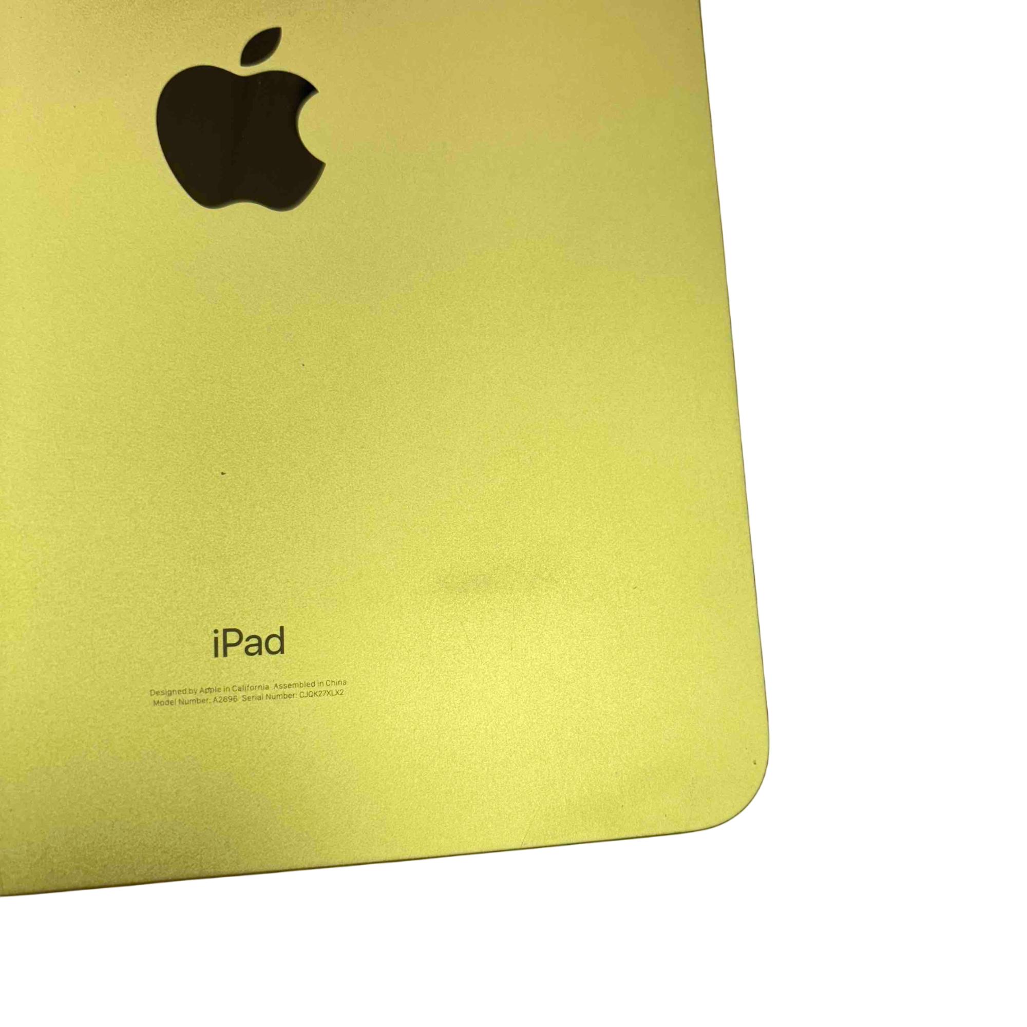 Apple iPad 10th Generation MPQ23LL/A 10.9-inch 64GB Yellow Tablet