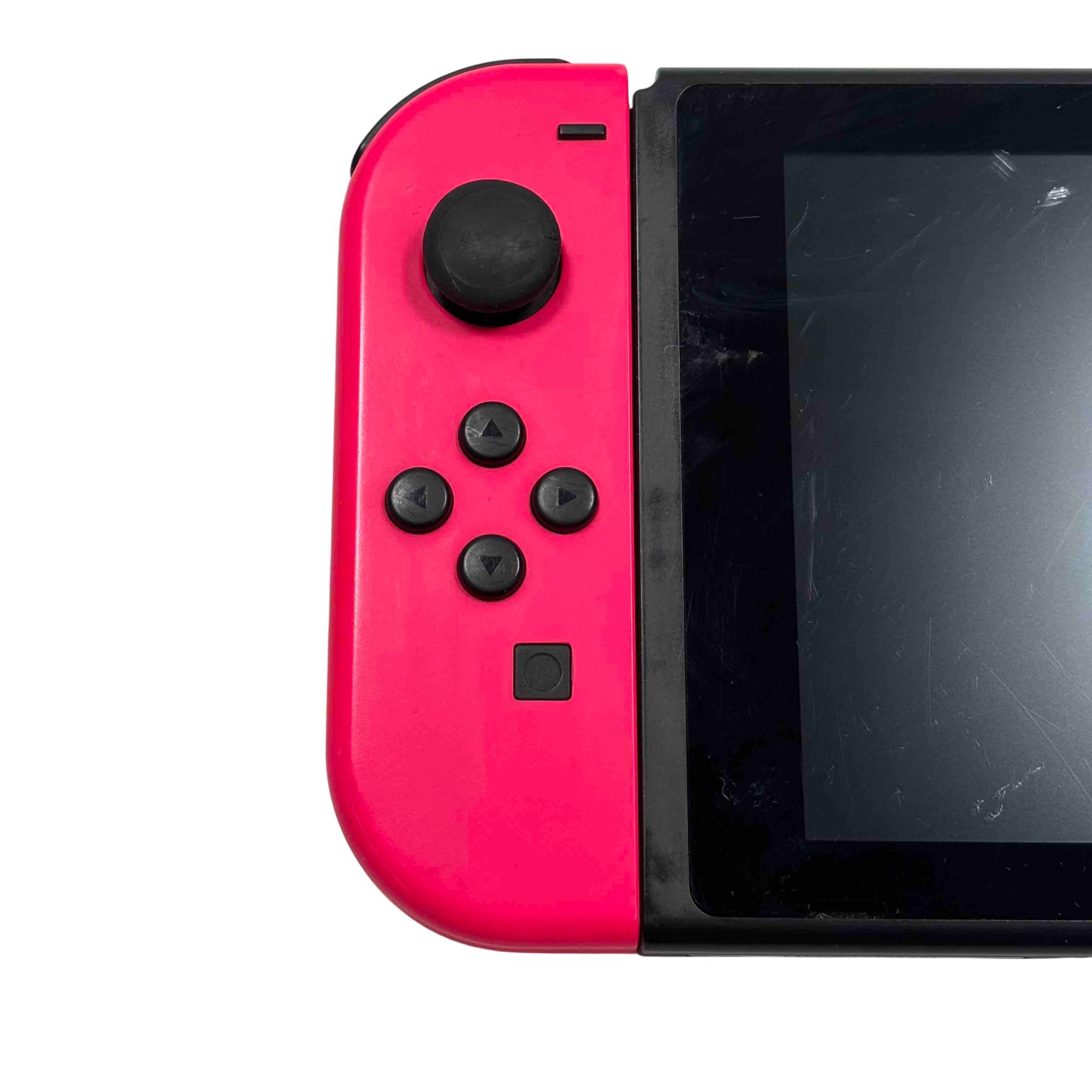 Nintendo Switch HAC-001 32GB Neon Pink/White Handheld Video Game