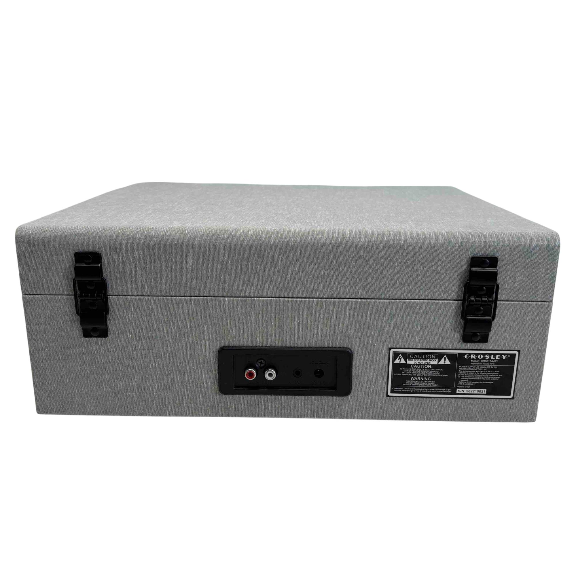 Crosley Voyager CR8017A-GY4 – Giradischi 3 Velocità (33/45/78) Con Bluetooth E Ricevitore Wireless, Grigio