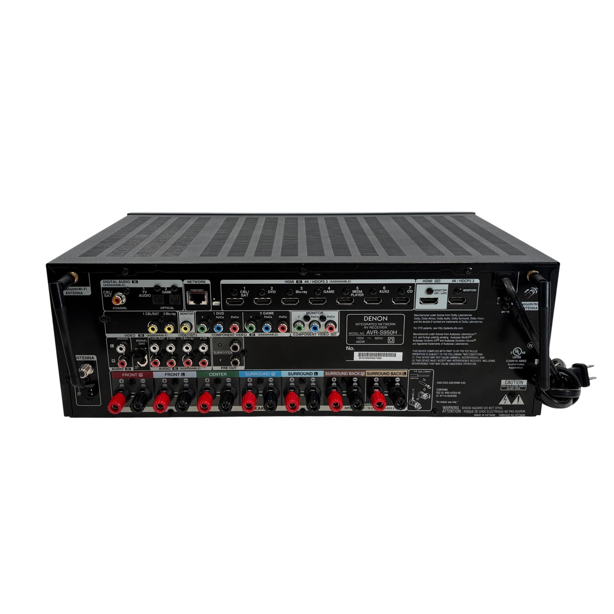 Denon AVR-S950H 7.2 Channel 4K Ultra HD Integrated Network AV Home