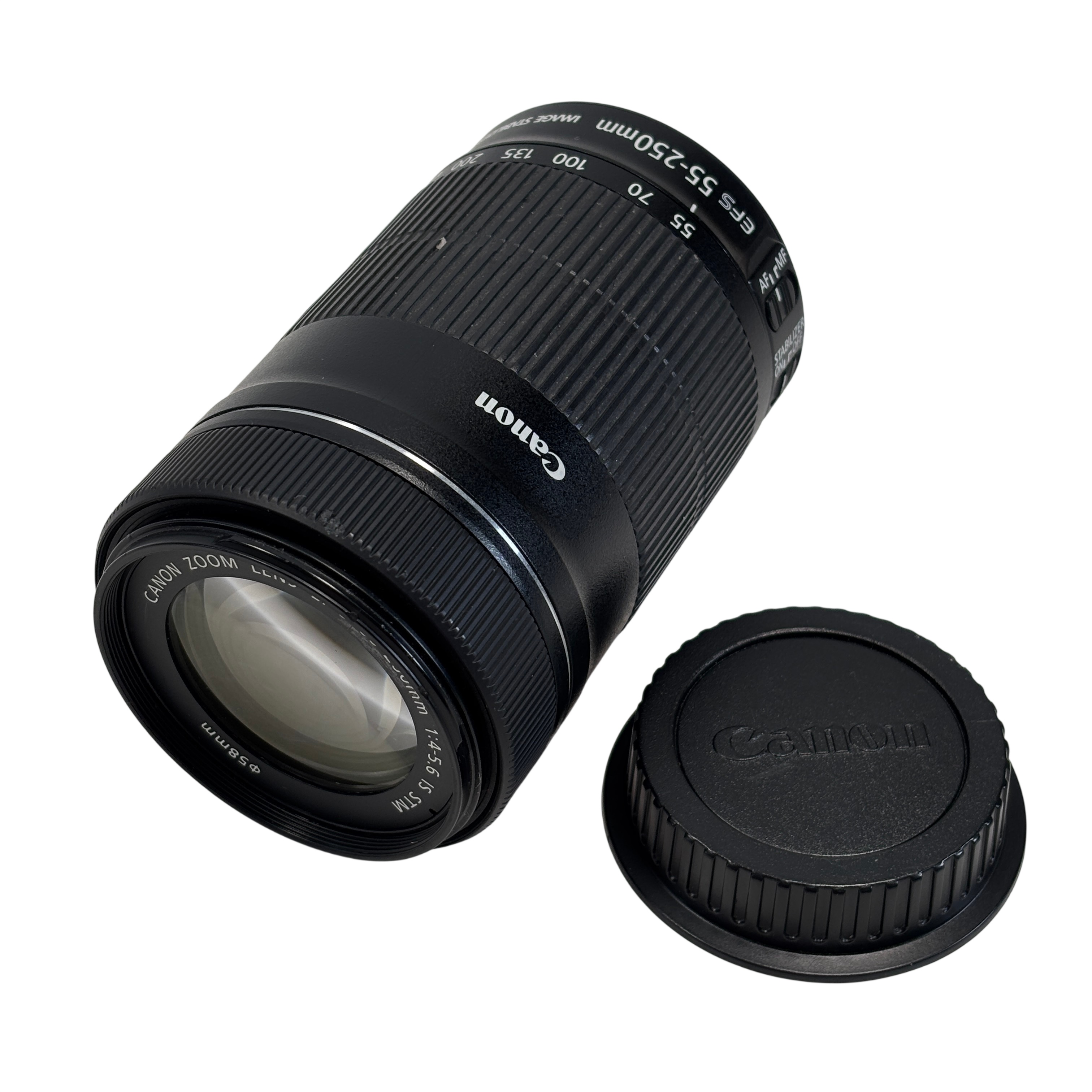 CANON ZOOM LENS EFS 55-250mm 1:4-5.6 IS MINT Canon EF-S 55-250mm
