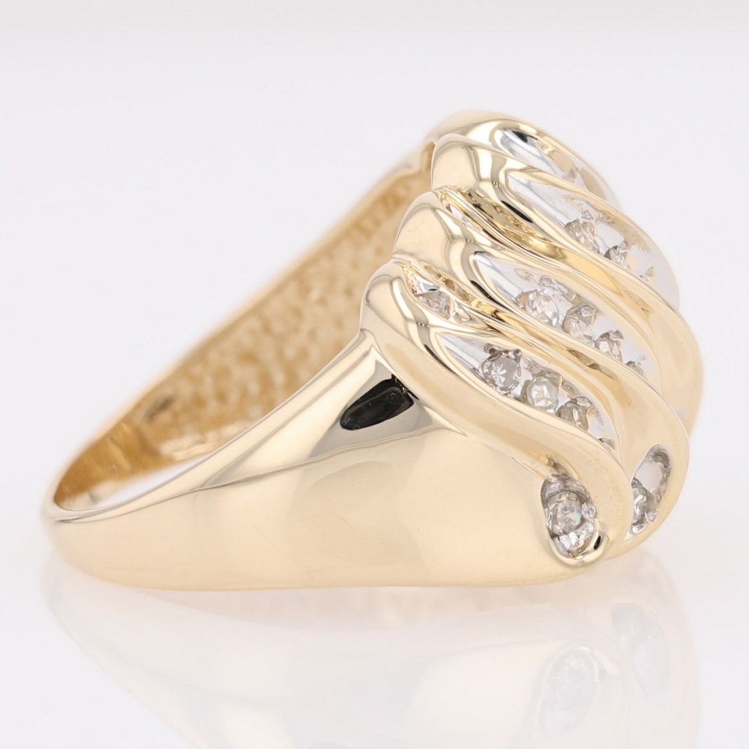 56ctw Round Cut Diamond Channel-Set Band Ring 14k Multi-Tone 56ctw Round Cut Diamond Channel-Set Band Ring 14k Multi-Tone