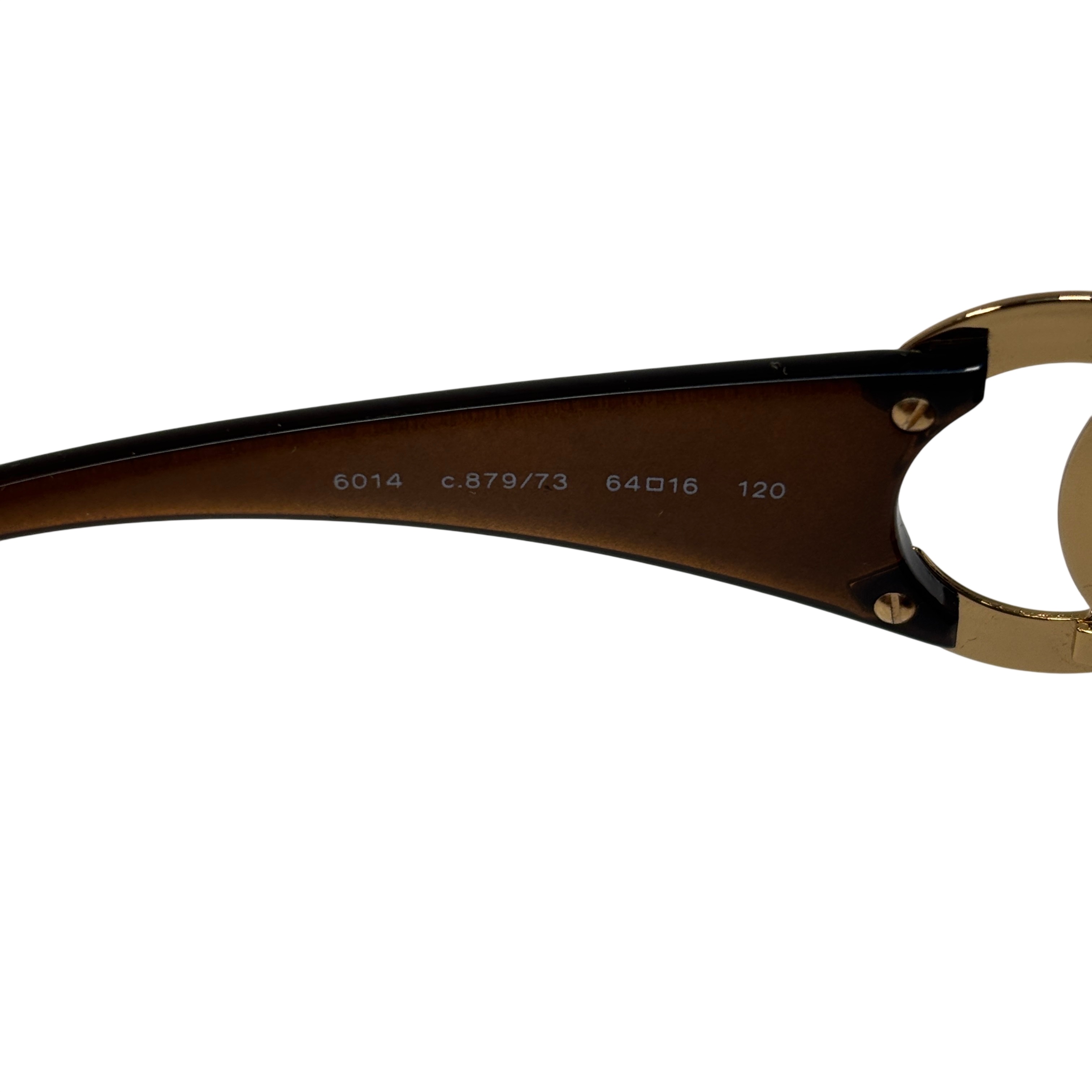 Chanel 6014 Tortoise Shell Acetate Frame/Gold CC Logo Sunglasses
