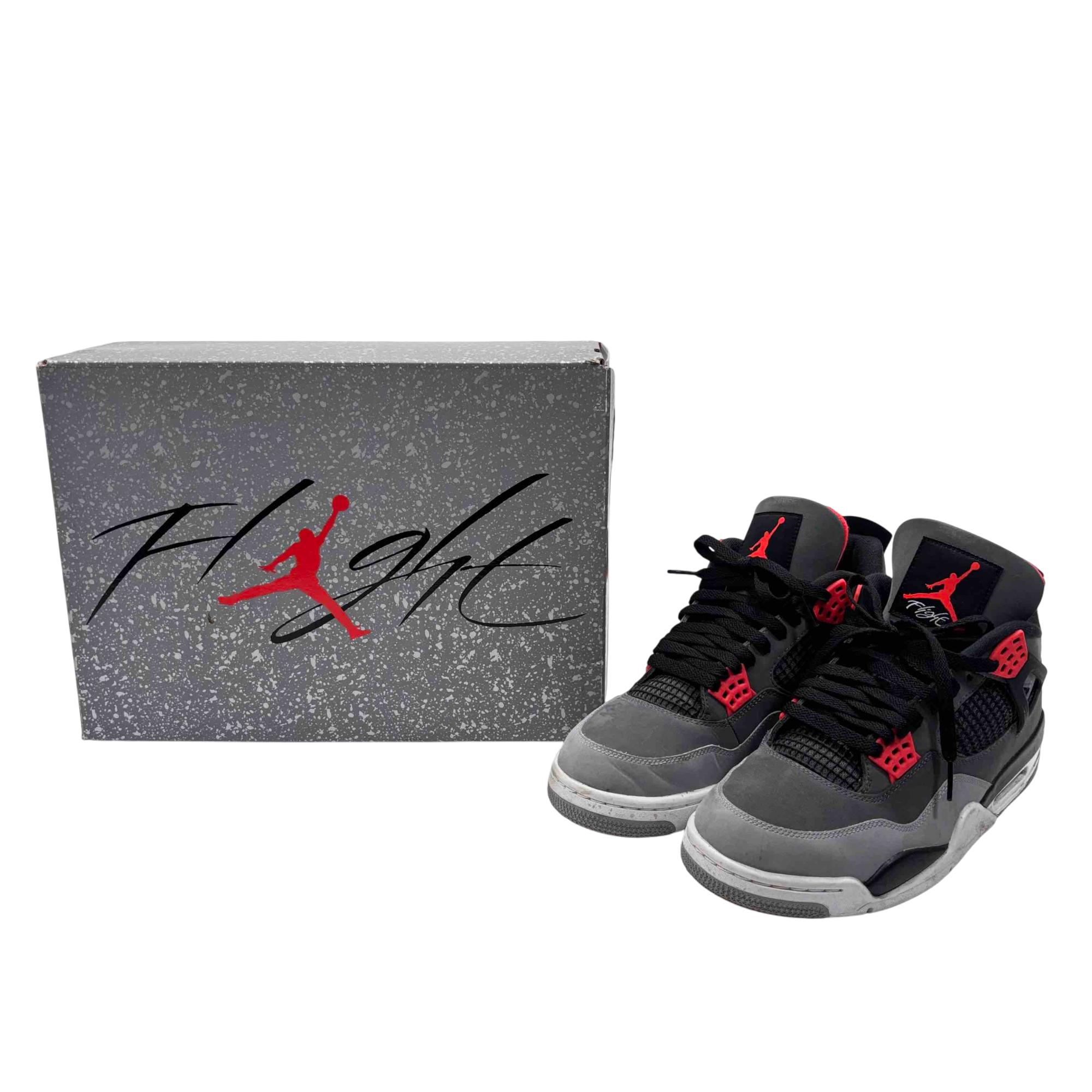 Nike Air Jordan 4 Retro Red Cement Sneakers Size 10.5 DH6927-061