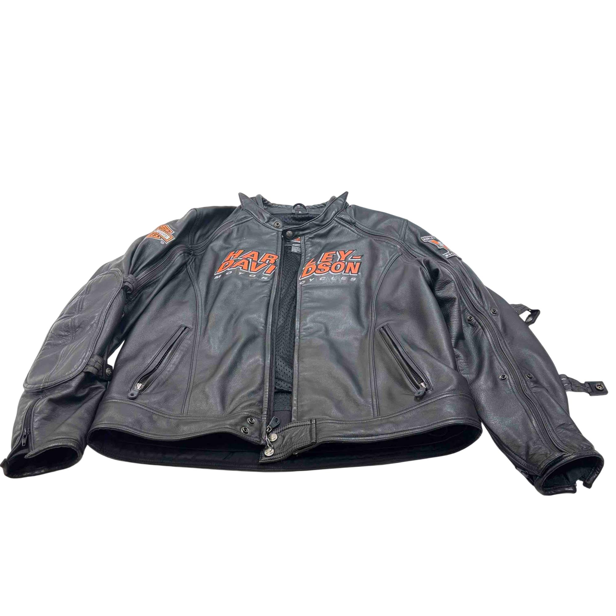 Harley-Davidson ライダースジャケット Harley-Davidson Men's Black Leather Jacket Size XL 9811708VM