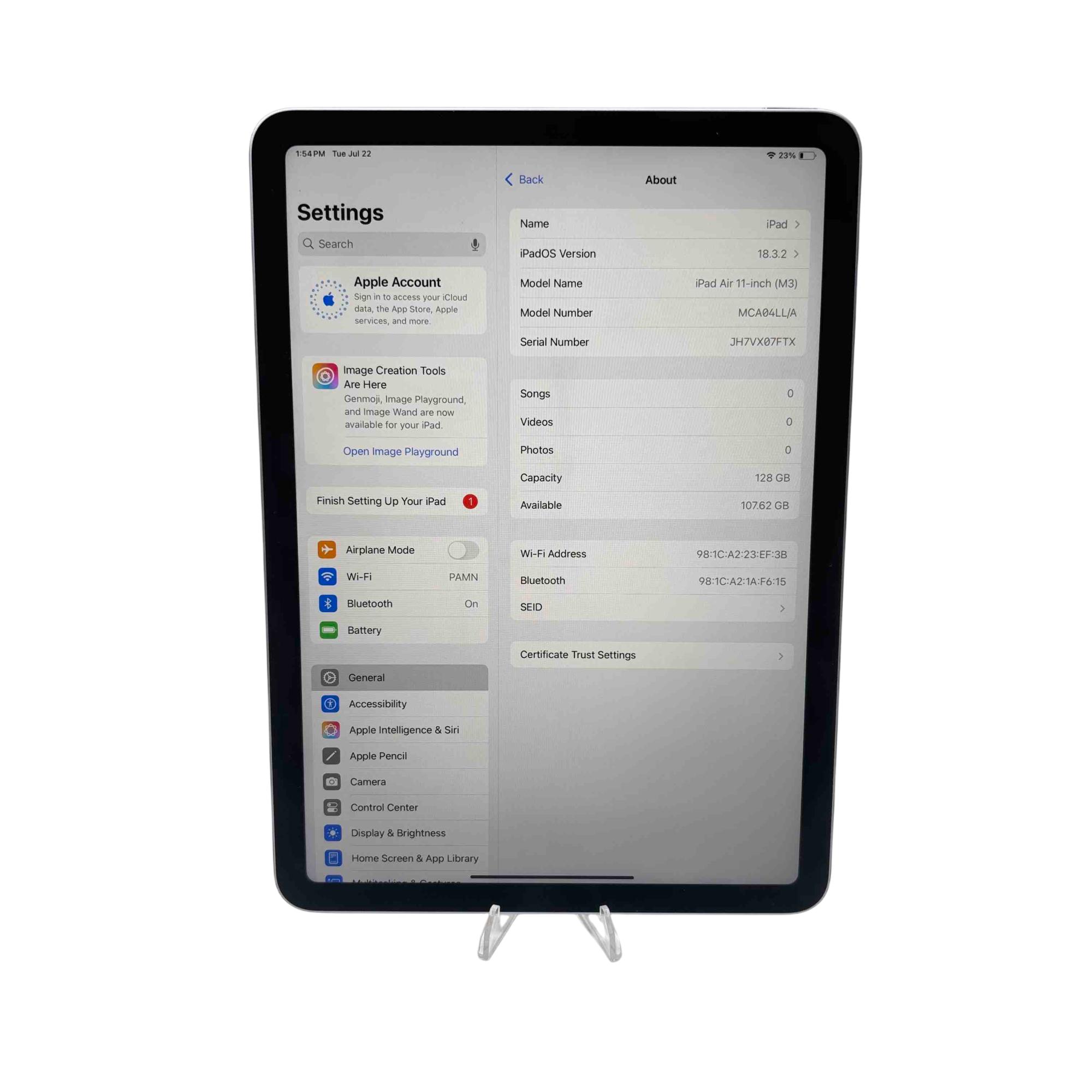 Apple iPad Air MCA04LL/A 128GB M3 11