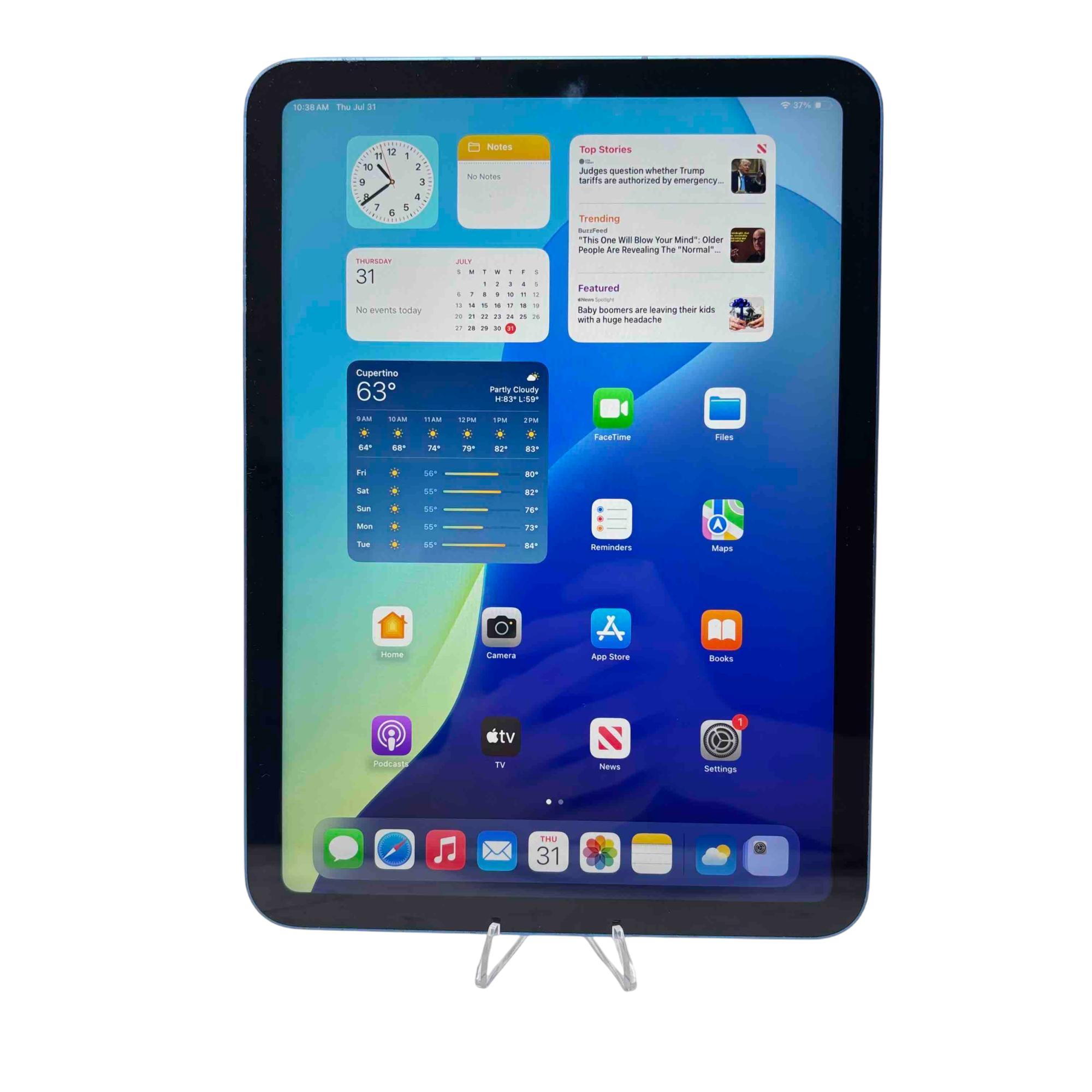 Apple iPad 10th Gen MQ6K3LL/A A2757 64GB Wi-Fi - Cellular 10.9