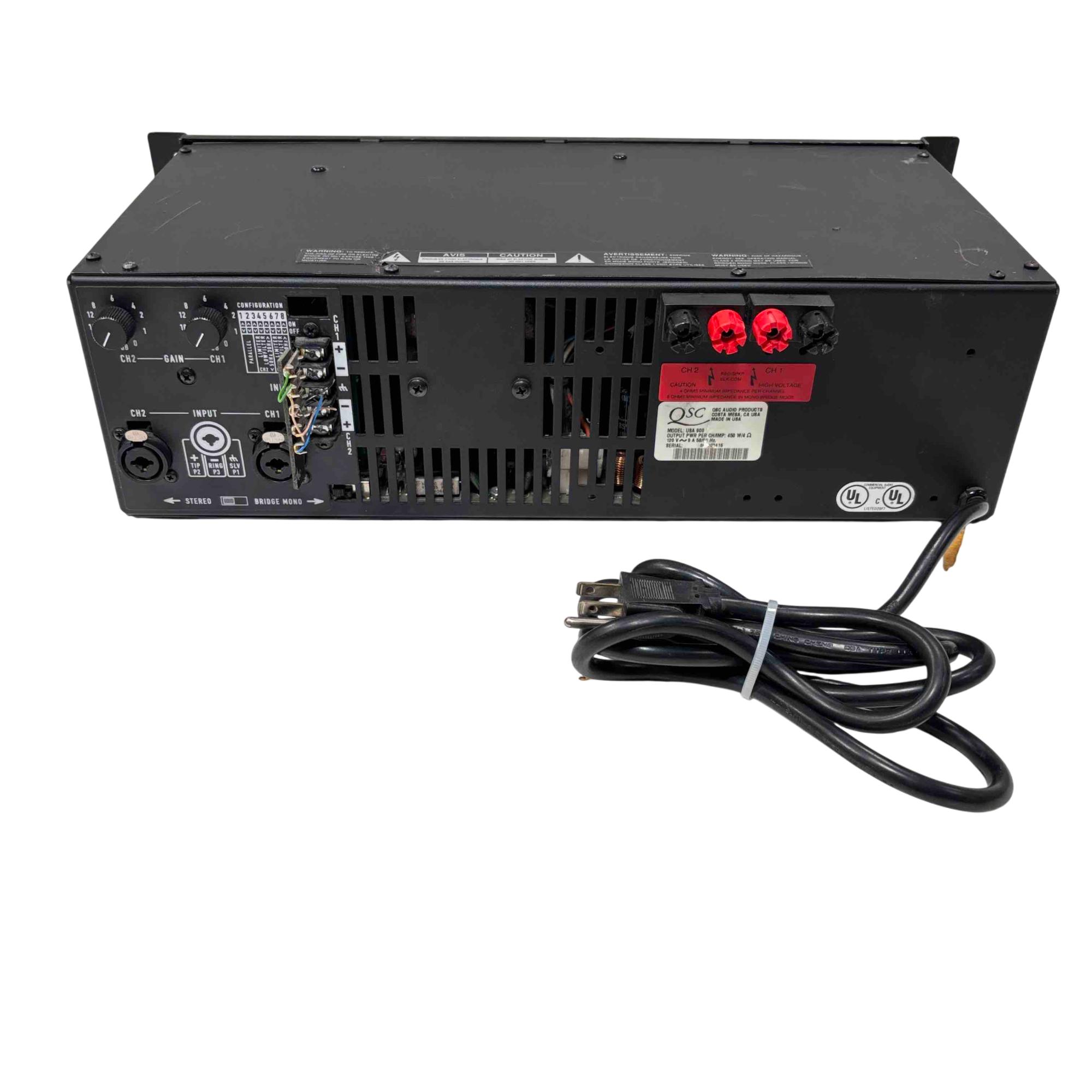 QSC USA 900 Professional 2-Channel Power Amplifier