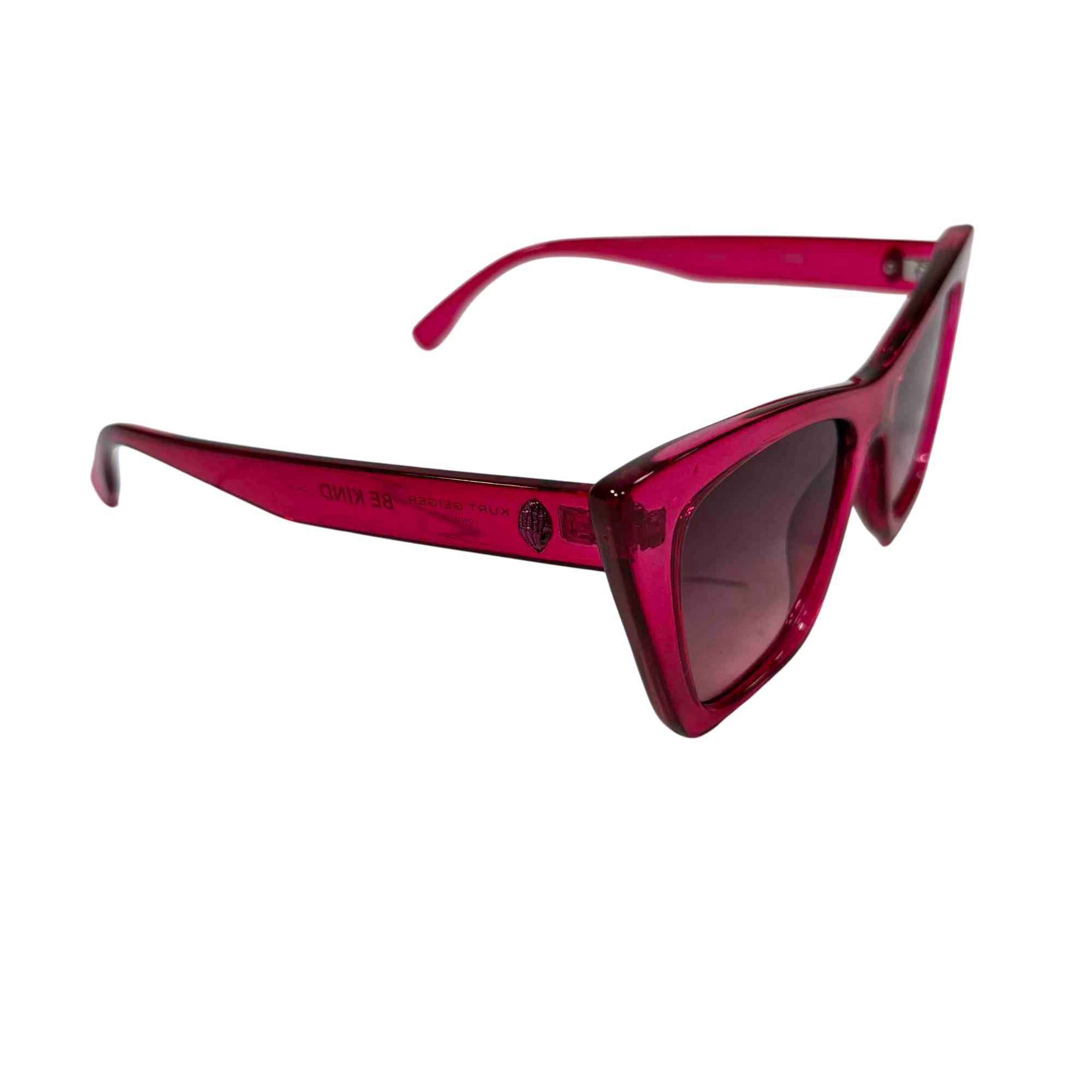 Kurt Geiger London NWOT Be Kind Women’s Sunglasses Hot Pink Cat Eye Kurt Geiger Women main image 2