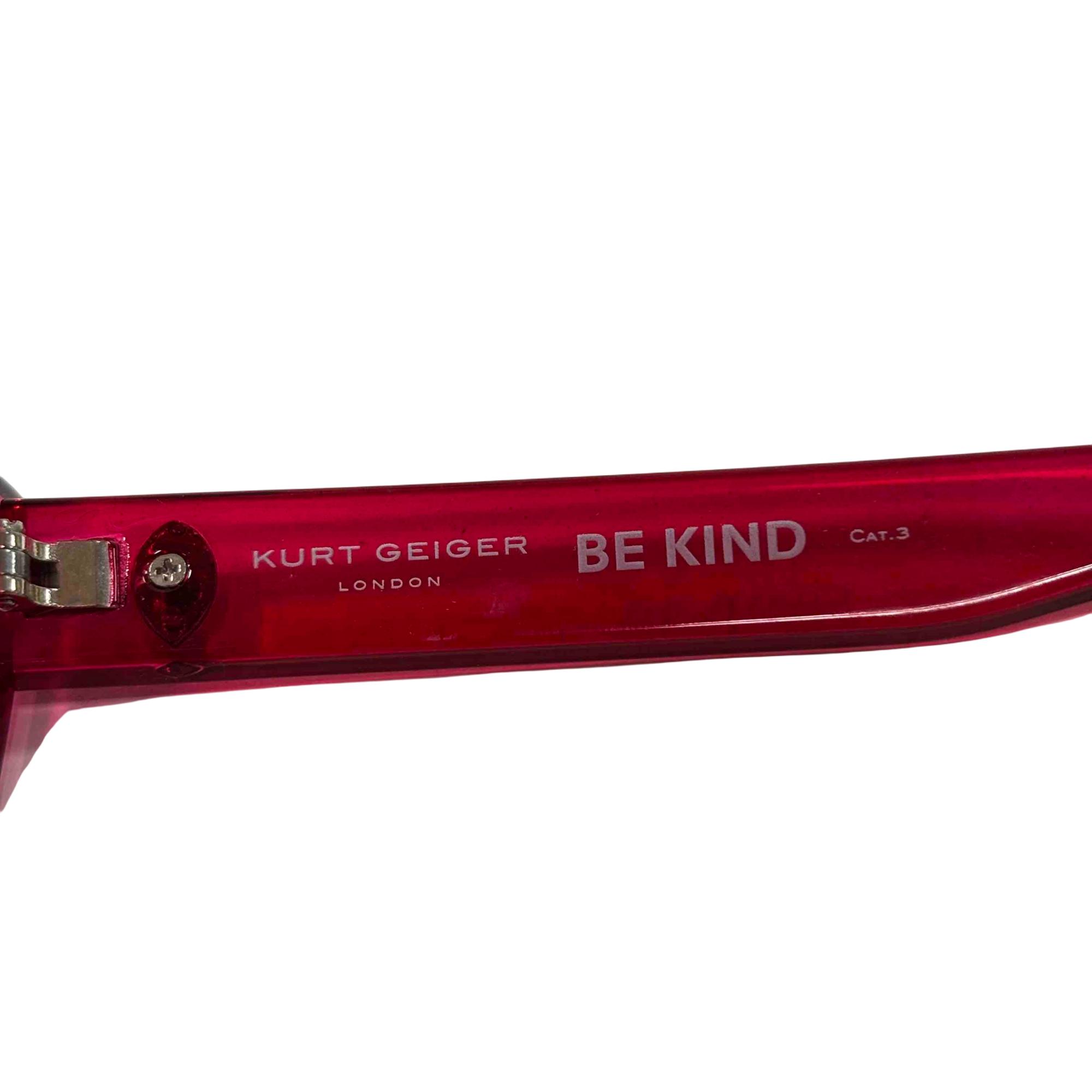 Kurt Geiger London NWOT Be Kind Women’s Sunglasses Hot Pink Cat Eye Kurt Geiger Women main image 4