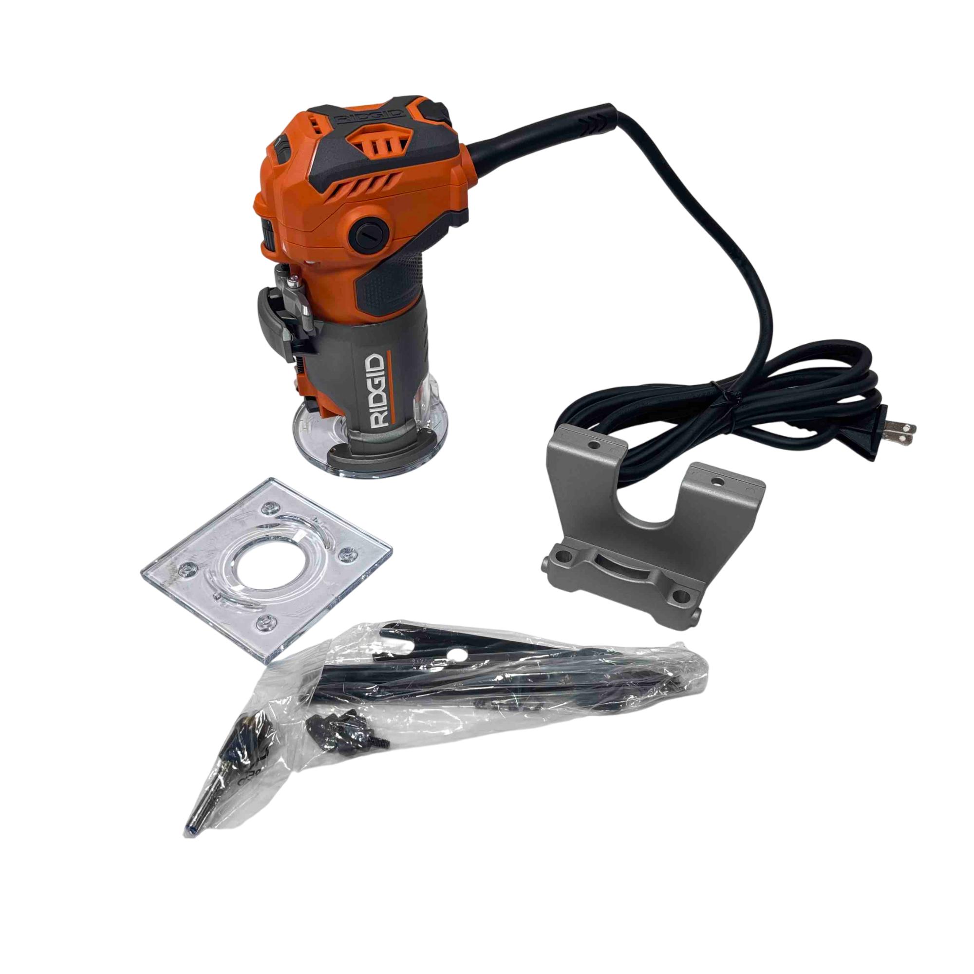 Ridgid Router R2911 RIDGID R24012 1-1/2 HP 1/4-Inch Compact Fixed Base Router