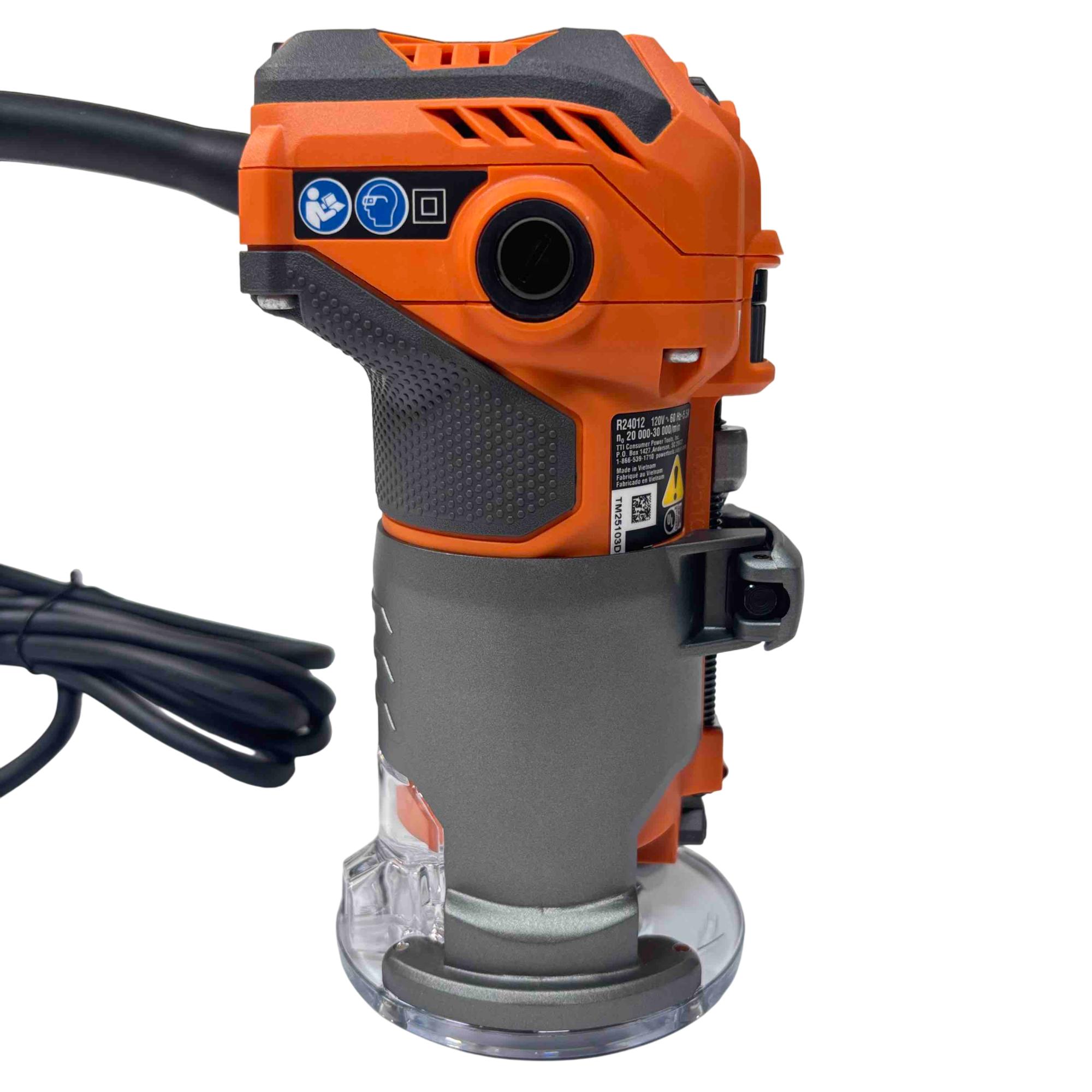 RIDGID R24012 1-1/2 HP 1/4-Inch Compact Fixed Base Router
