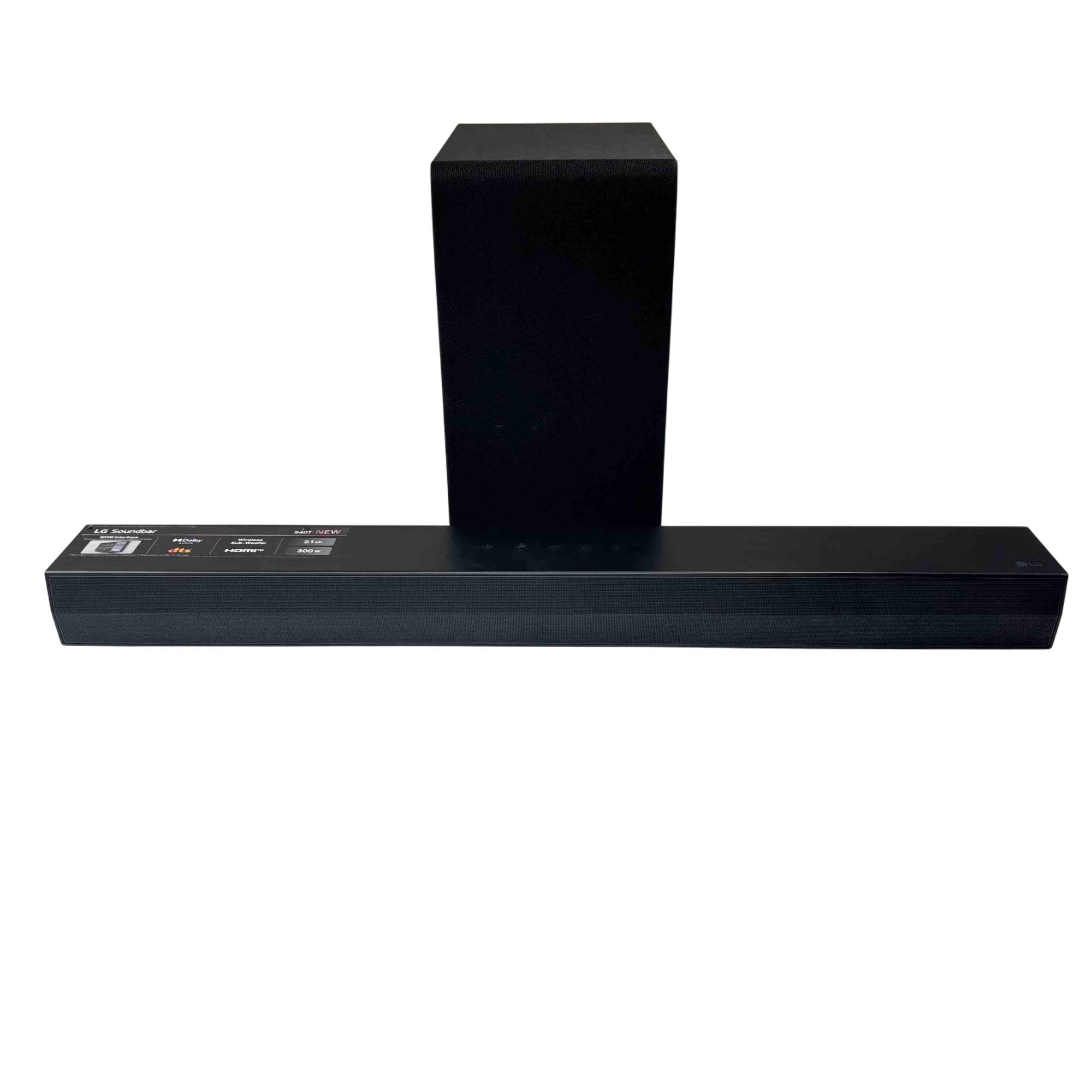 LG S40T 2.1-Channel 300W Soundbar - Wireless Subwoofer SPT4-W