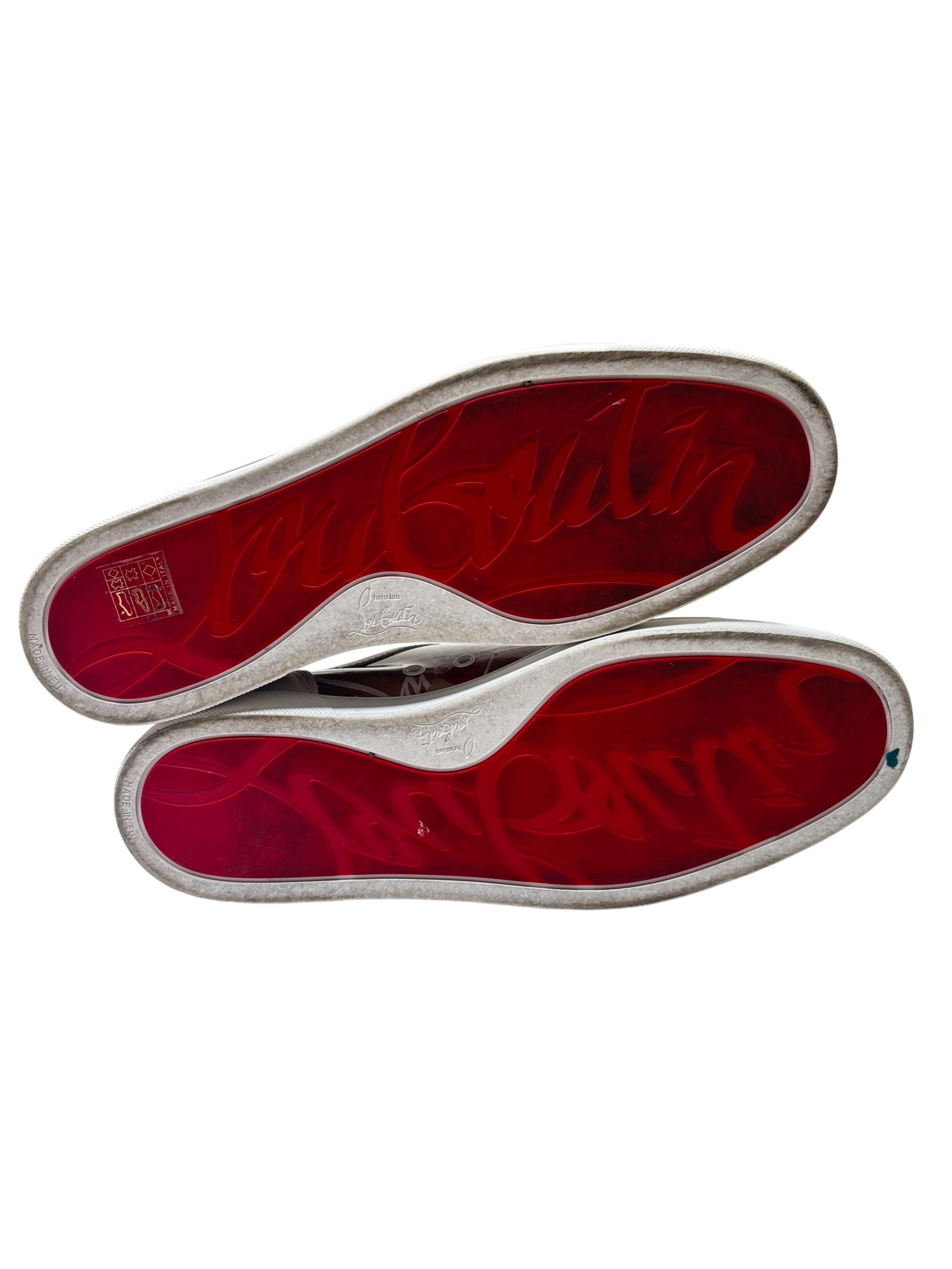 Christian Louboutin Louis Loubi Kraft PVC Leather Womens Sneakers
