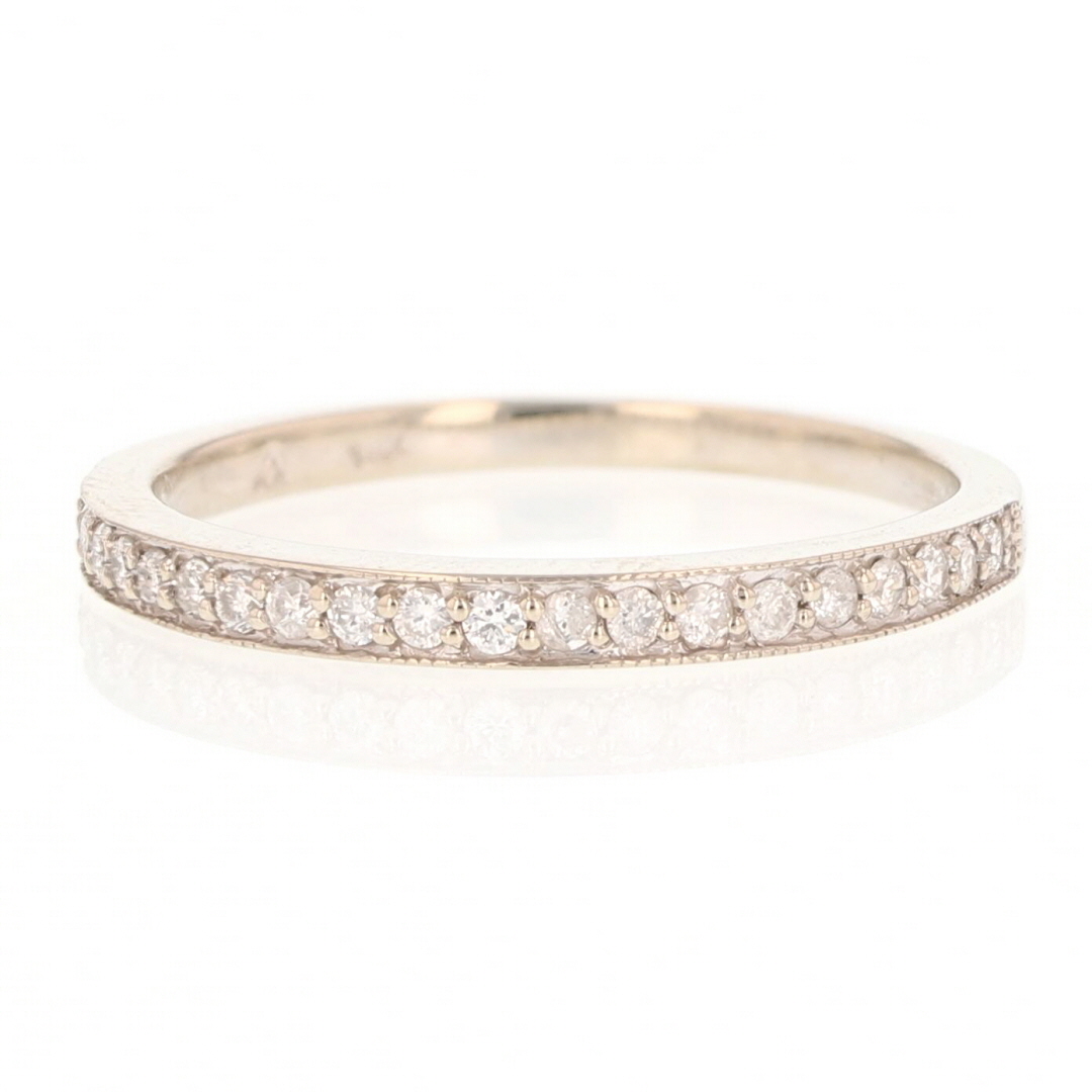 .19ctw Round Cut Diamond Pavé Set Wedding Band Ring 14k White Gold Size ...