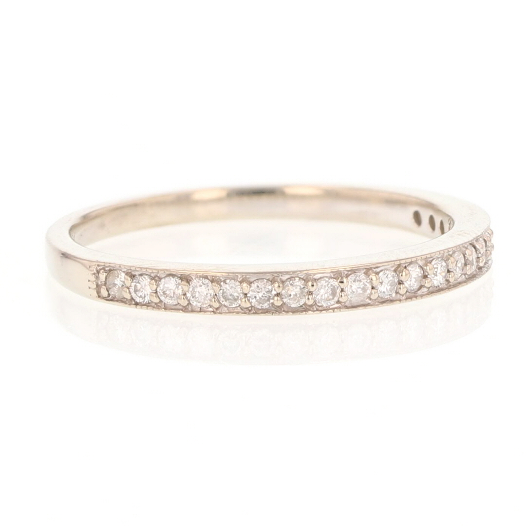 .19ctw Round Cut Diamond Pavé Set Wedding Band Ring 14k White Gold Size ...