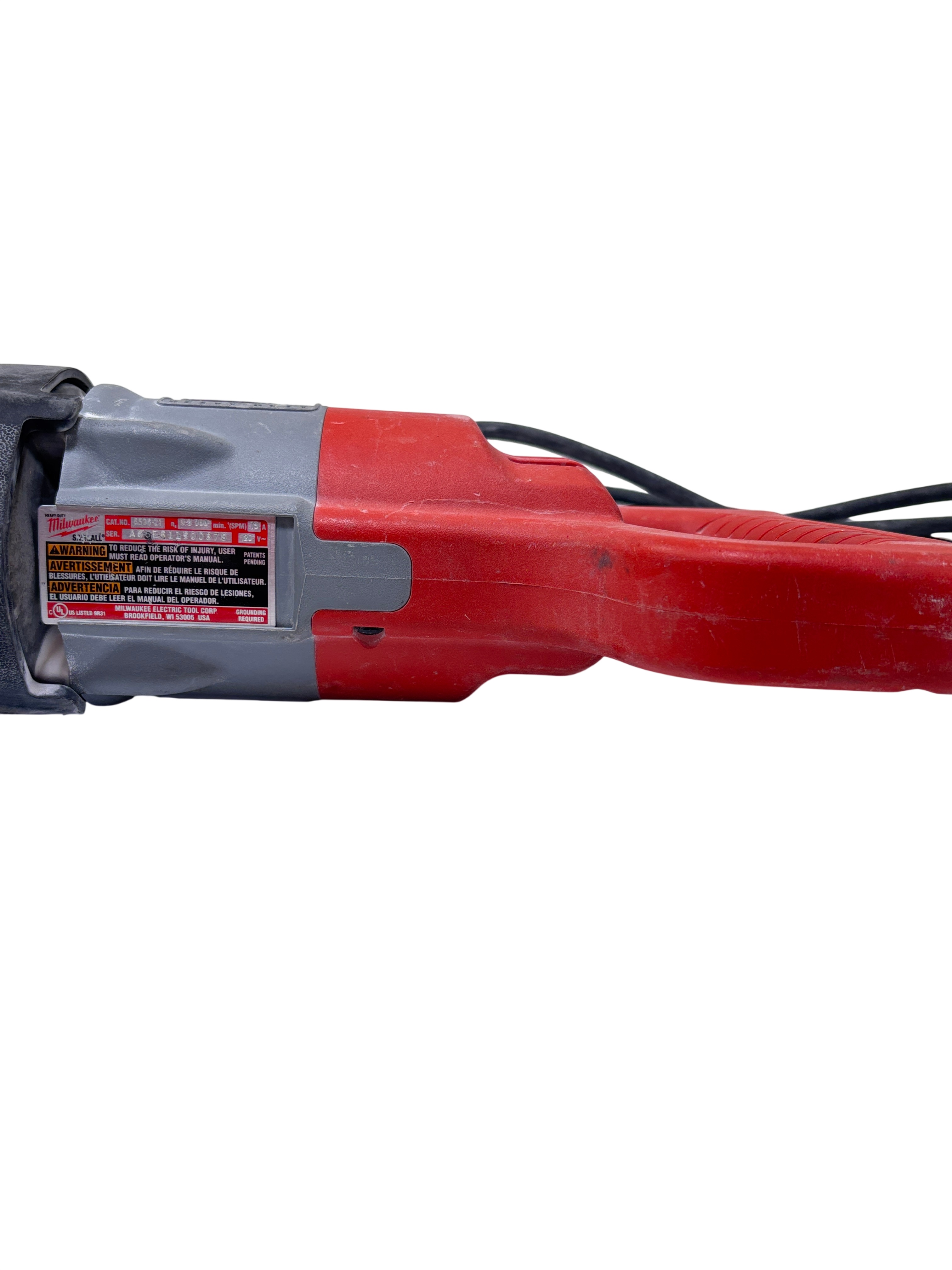Milwaukee 6536-21 120V 13 Amp Corded Orbital Super Sawzall