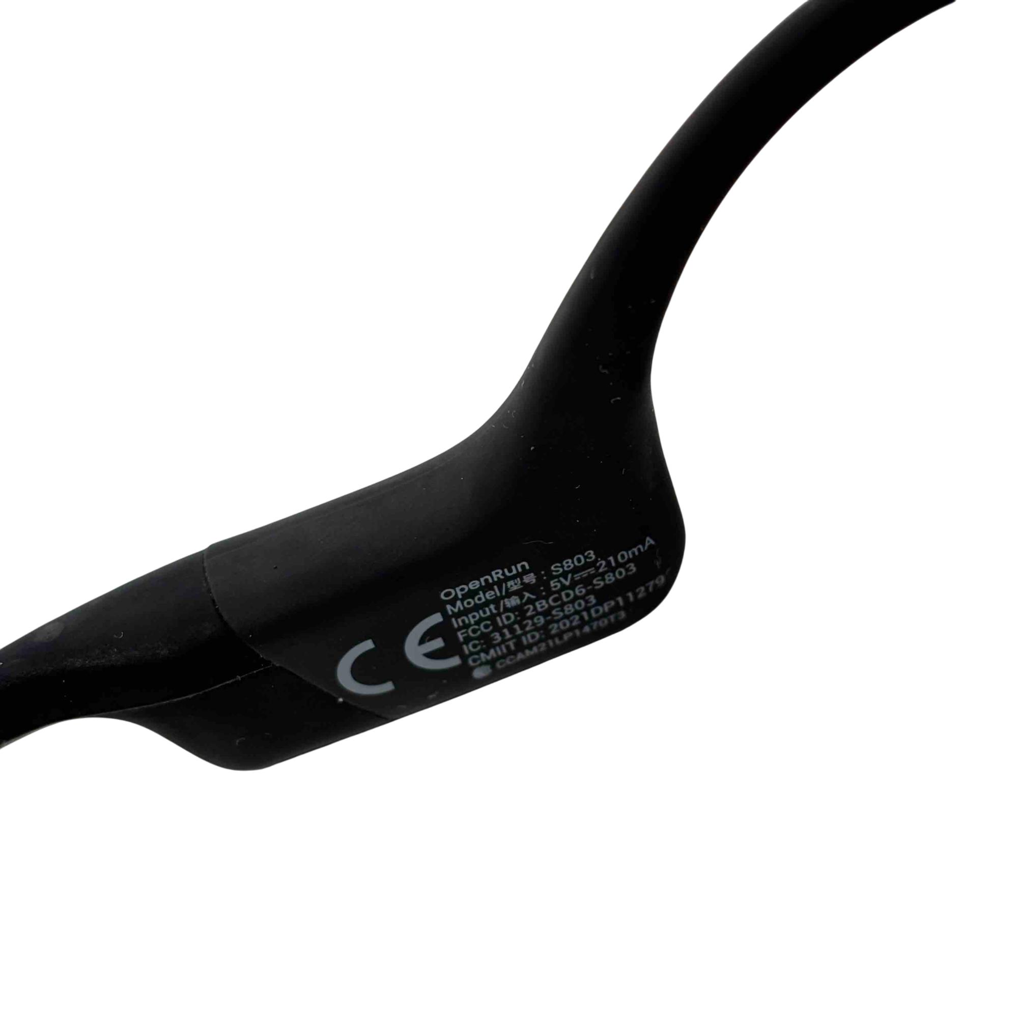 【美品】SHOKZ Open Run Black S803 Shokz OpenRun Mini Headphones - S803-MN-BK-US – =PR= Run & Walk