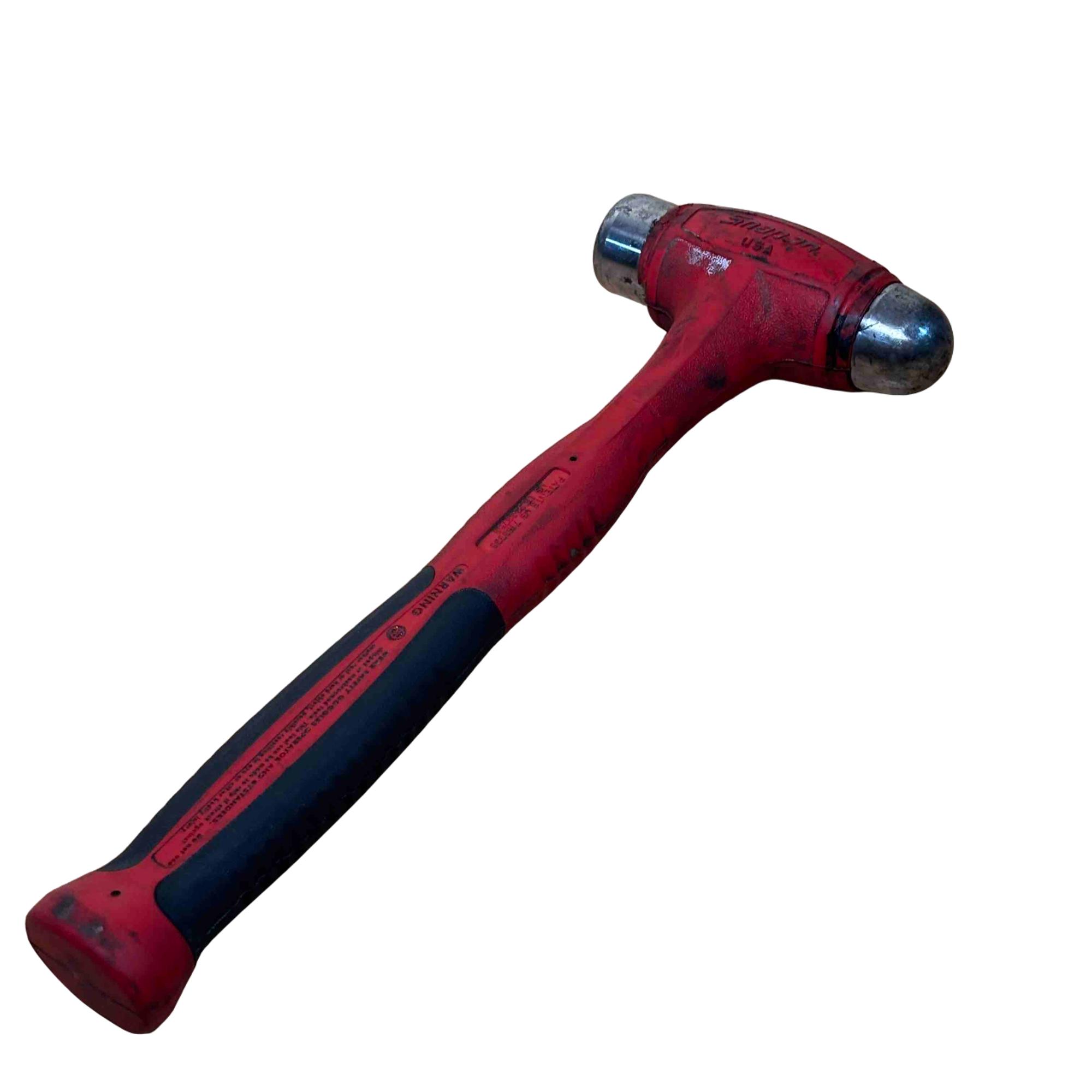 Snap-on Tools HBBD24 24 Oz. Ball Peen Soft Grip Dead Blow Hammer (Red)