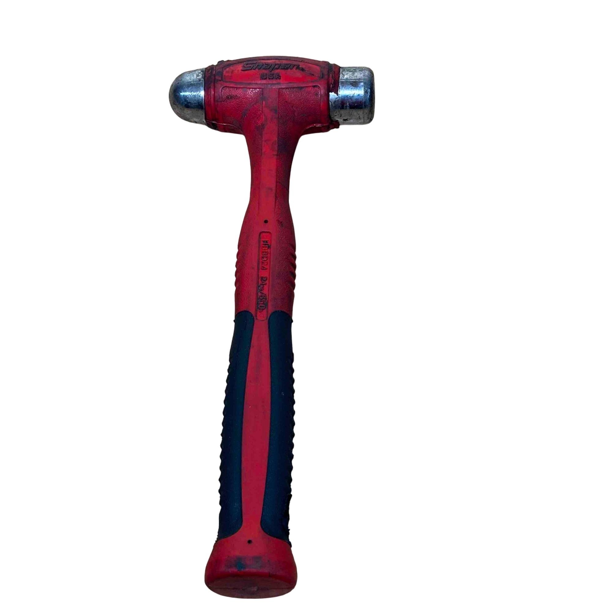 Snap-on Tools HBBD24 24 Oz. Ball Peen Soft Grip Dead Blow Hammer (Red)