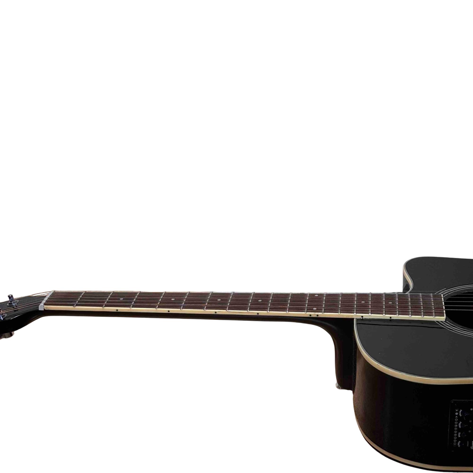 Ibanez PF15ECE-BK 3U-09 Black Dreadnought Cutaway Acoustic