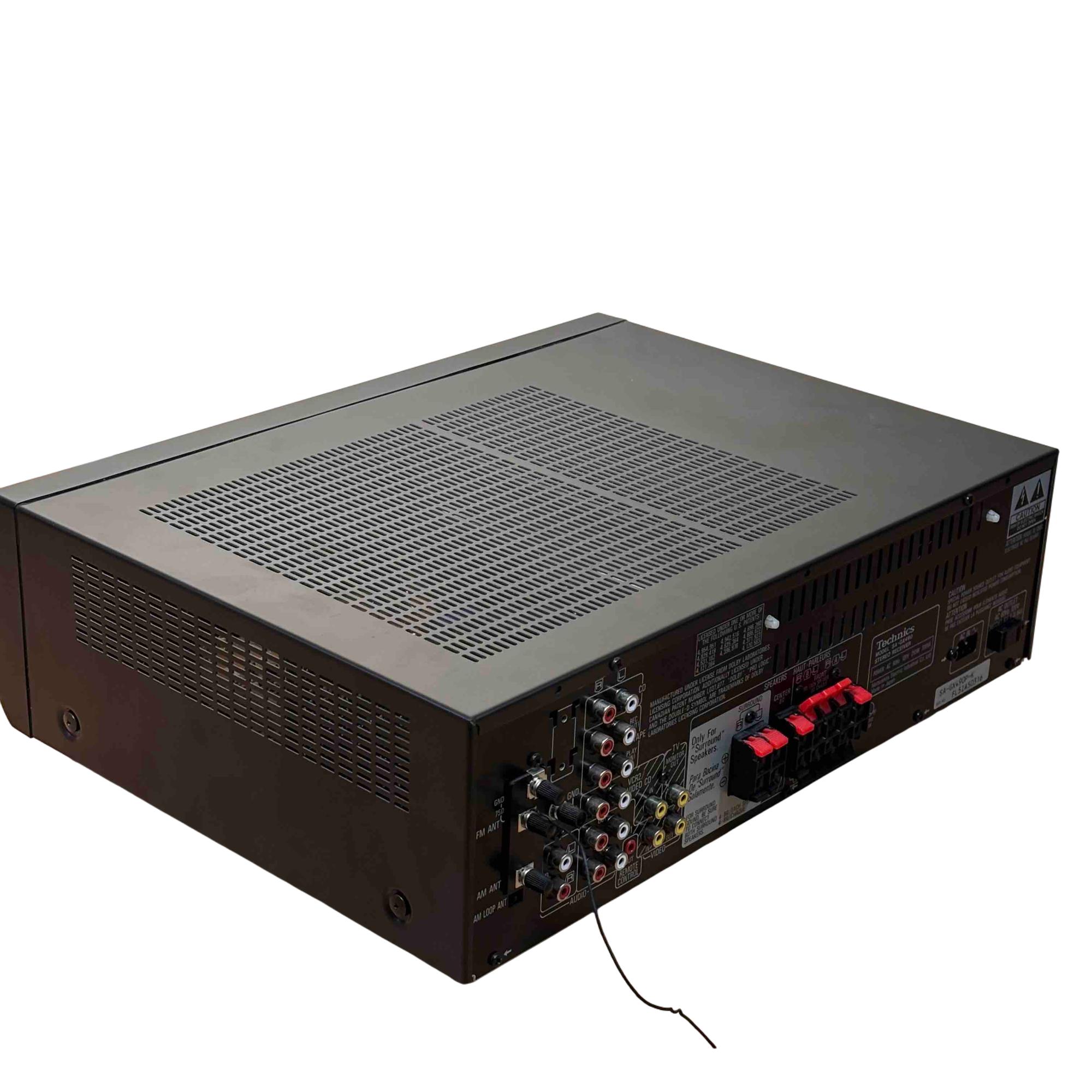 Technics SA-GX490P-K Black 80-Watts AV Control Stereo Receiver 0316