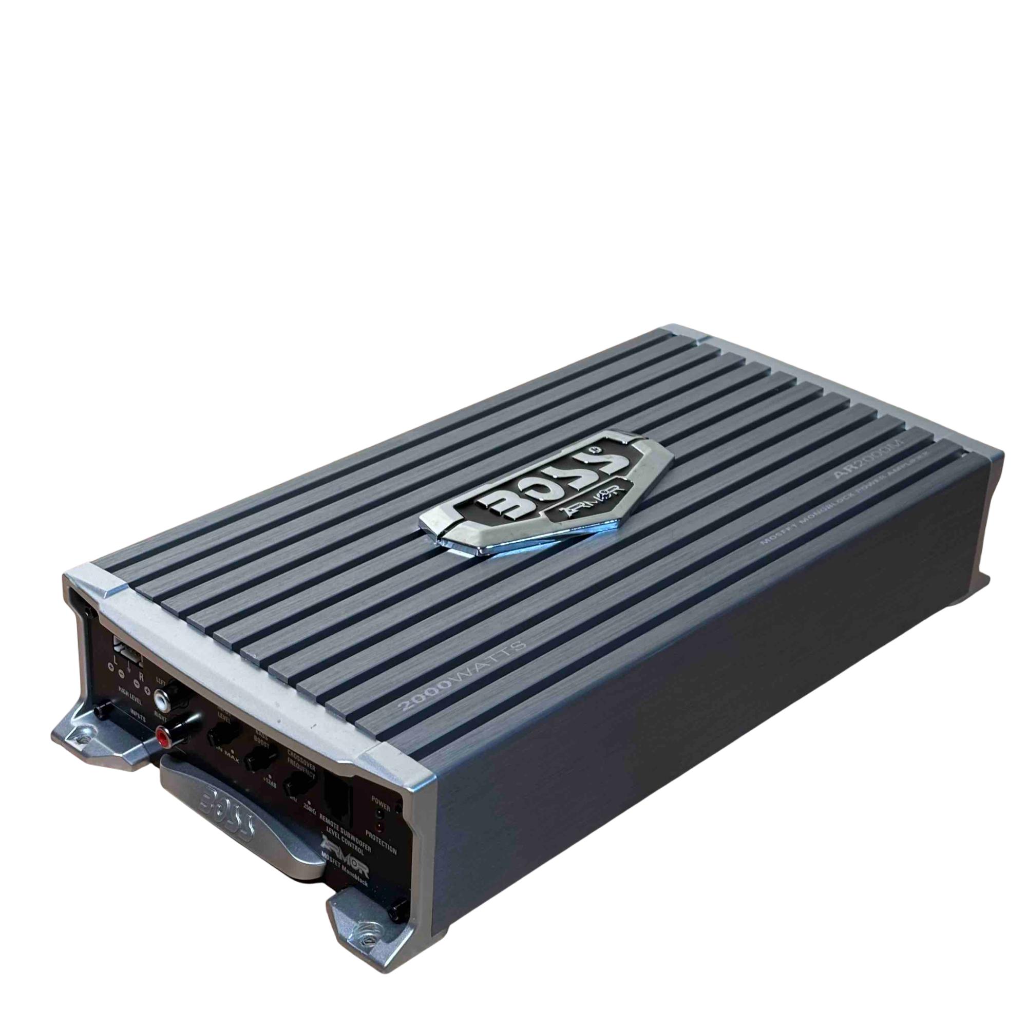BOSS Audio Systems AR2000M Silver 2000-Watts Class A/B Monoblock