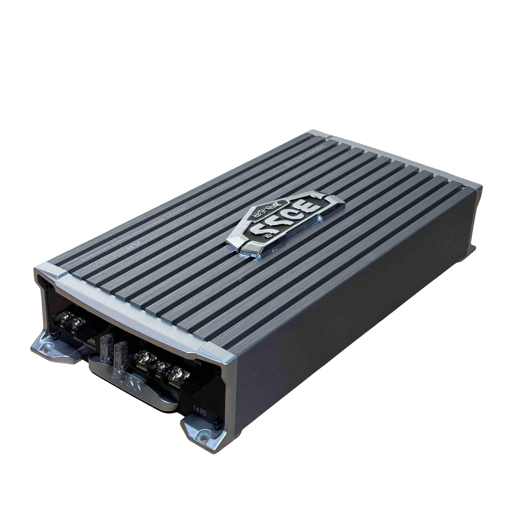 BOSS Audio Systems AR2000M Silver 2000-Watts Class A/B Monoblock