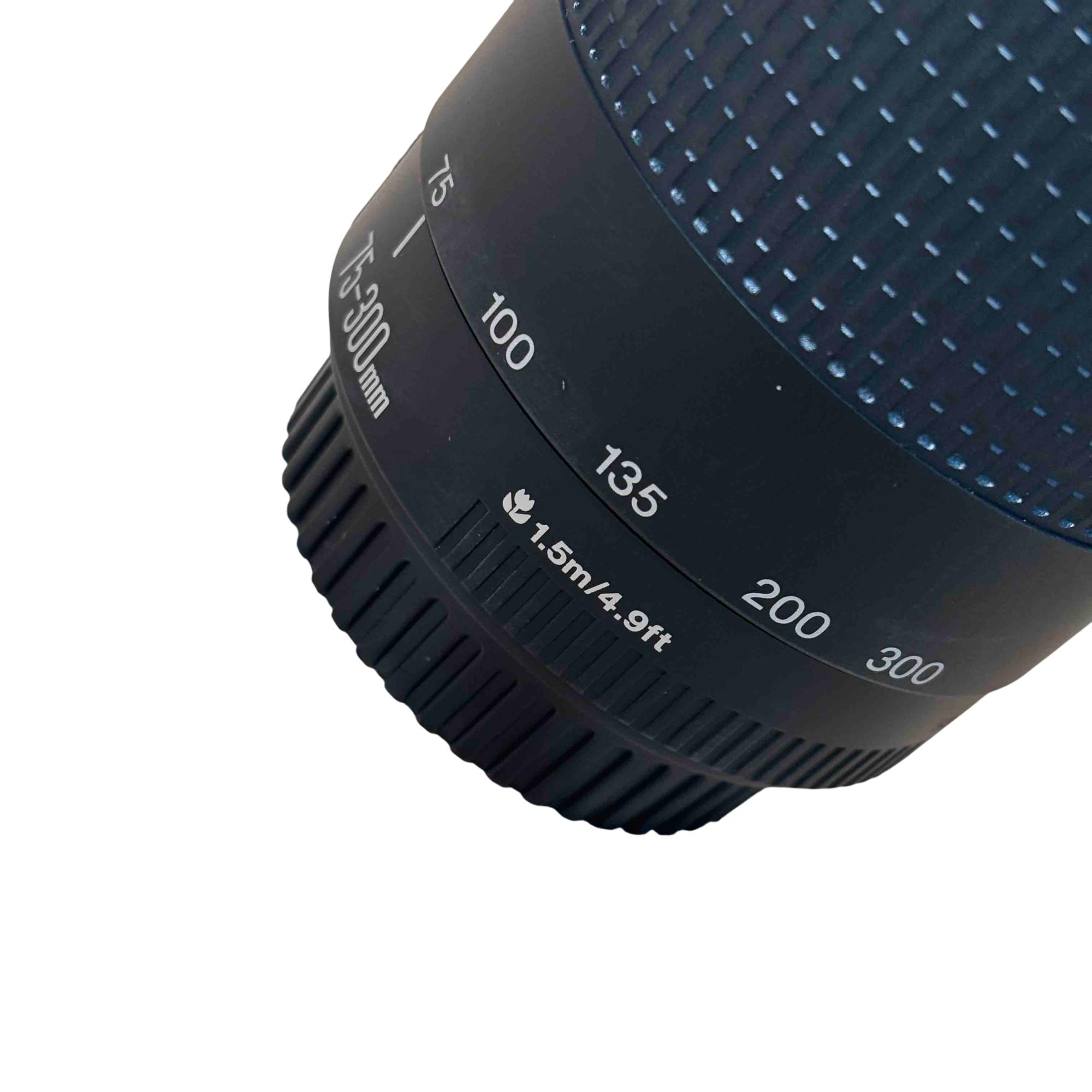 Canon EF 75-300mm F/4-5.6 III Black Telephoto Zoom Lens 7445