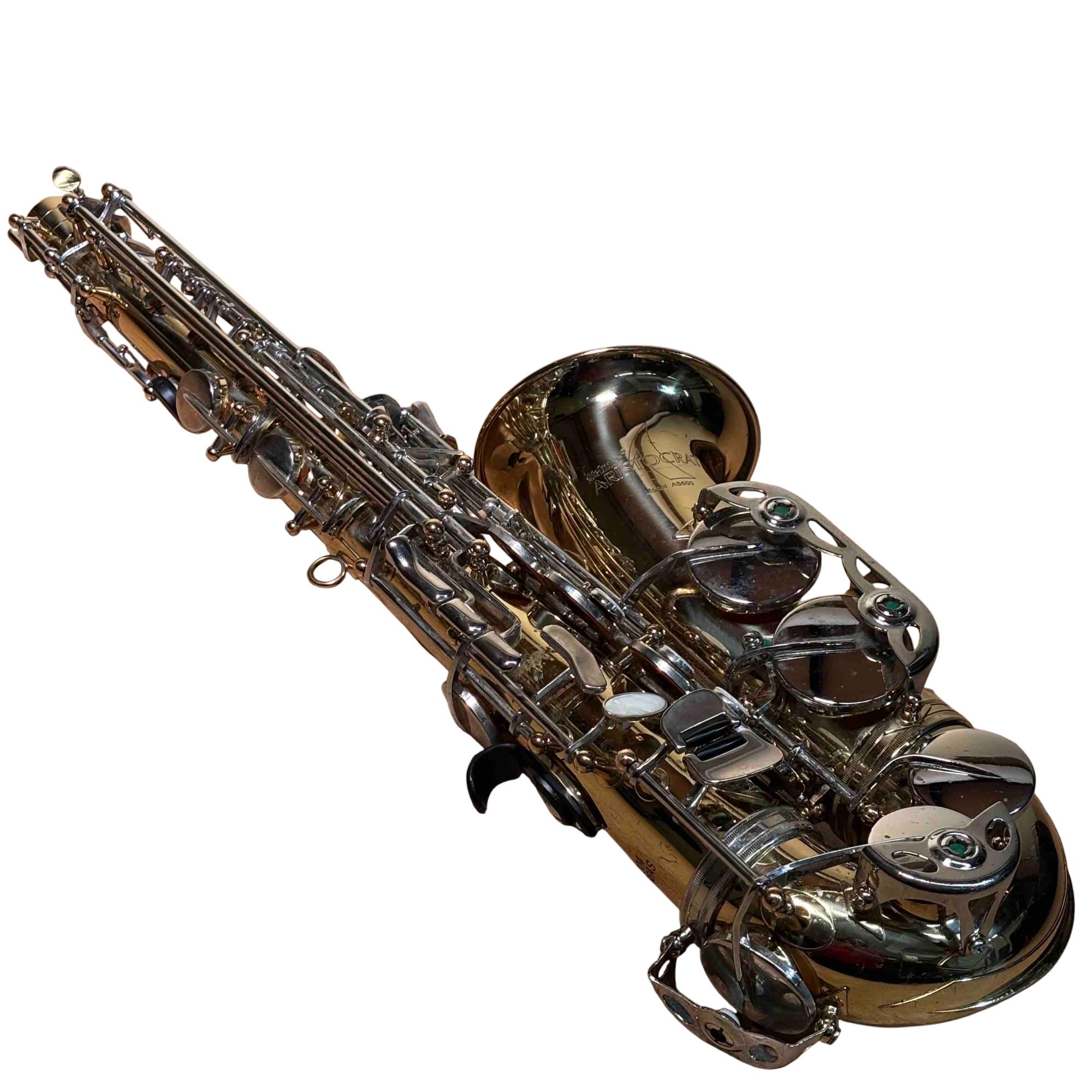 Selmer Aristocrat AS600 Gold Lacquered High F# Key Brass Alto