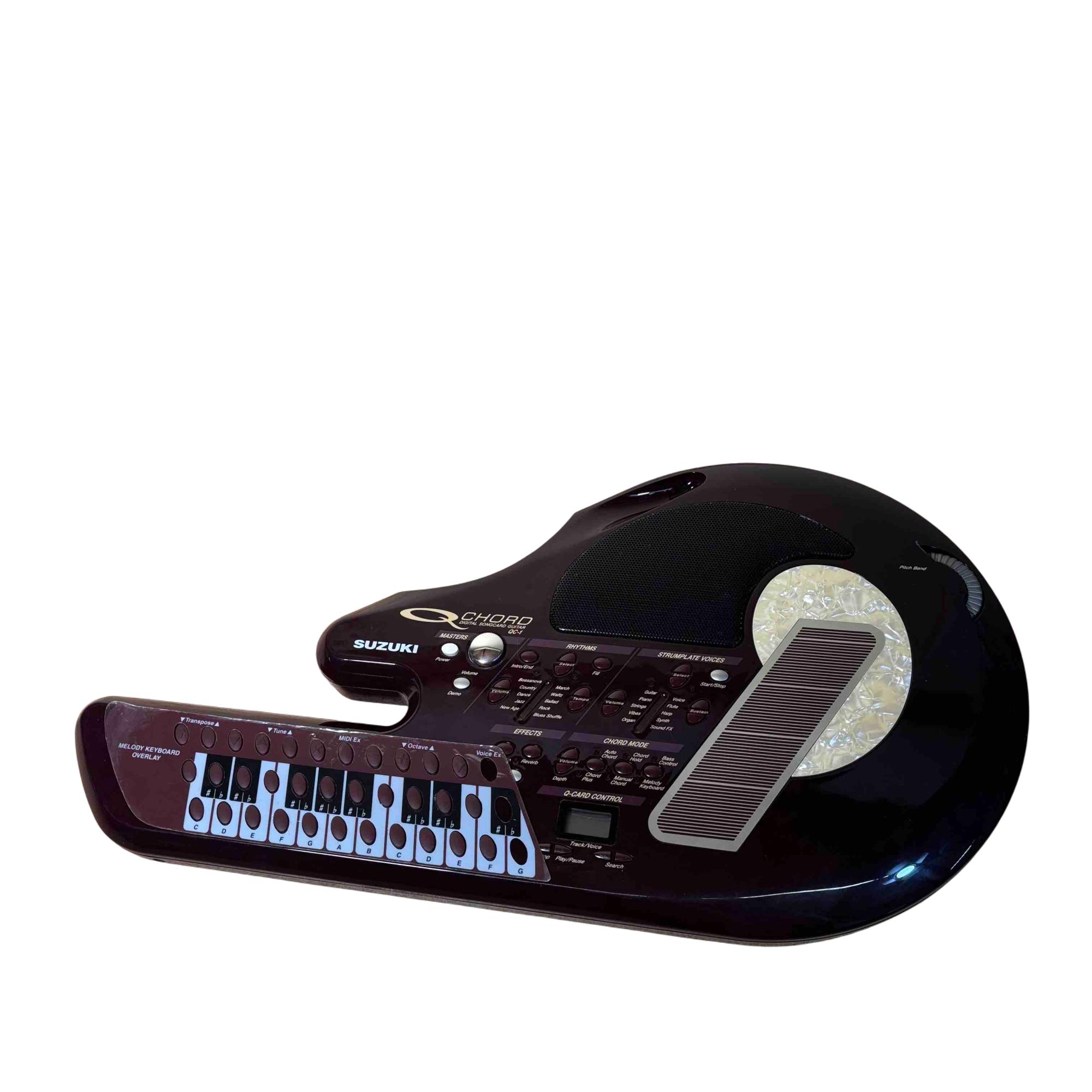 Suzuki QC-1 Digital Songcard Guitar Purple 49-Key Digital Keyboard