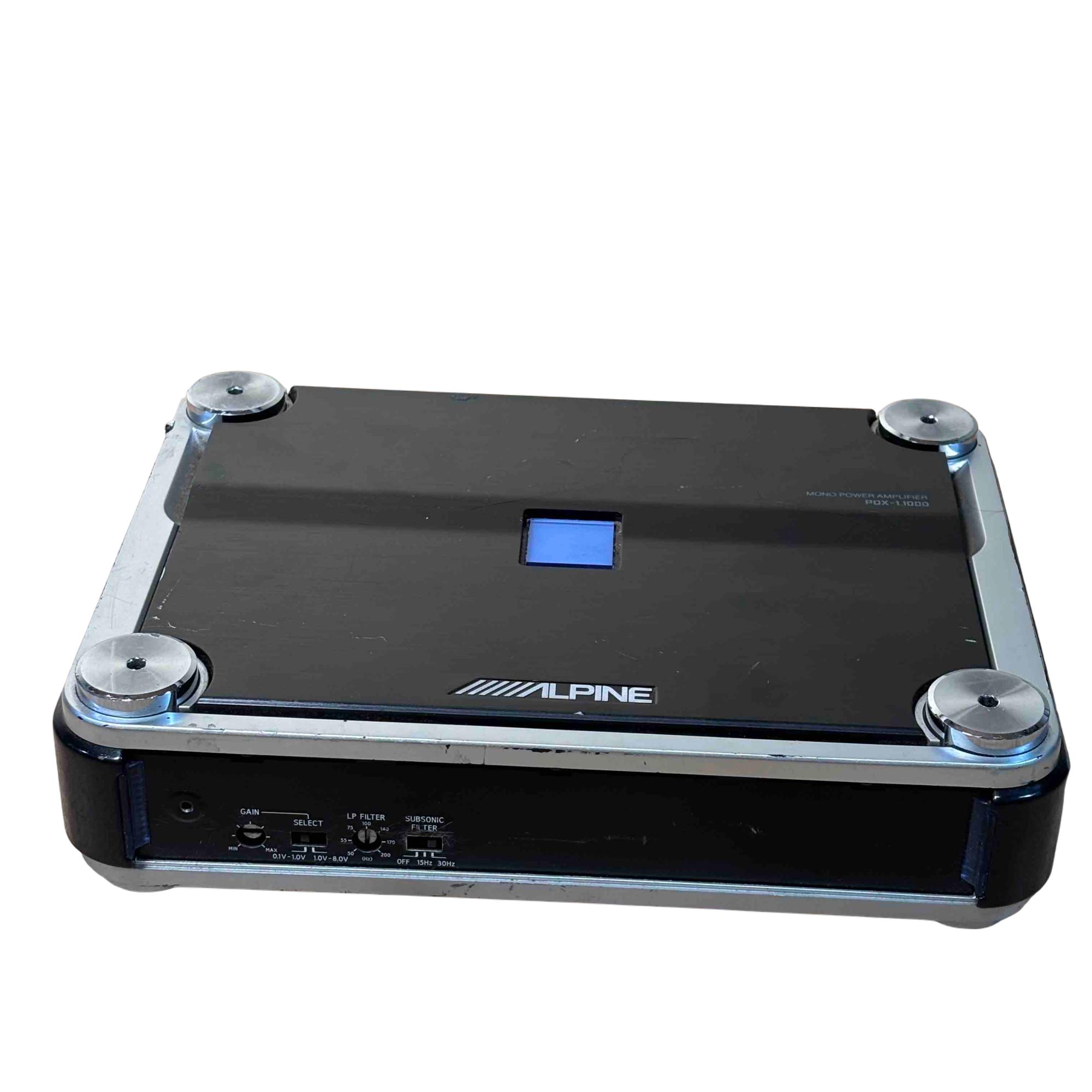 Alpine PDX-1.1000 Black 1000-Watt RMS Class-D Mono Power Amplifier
