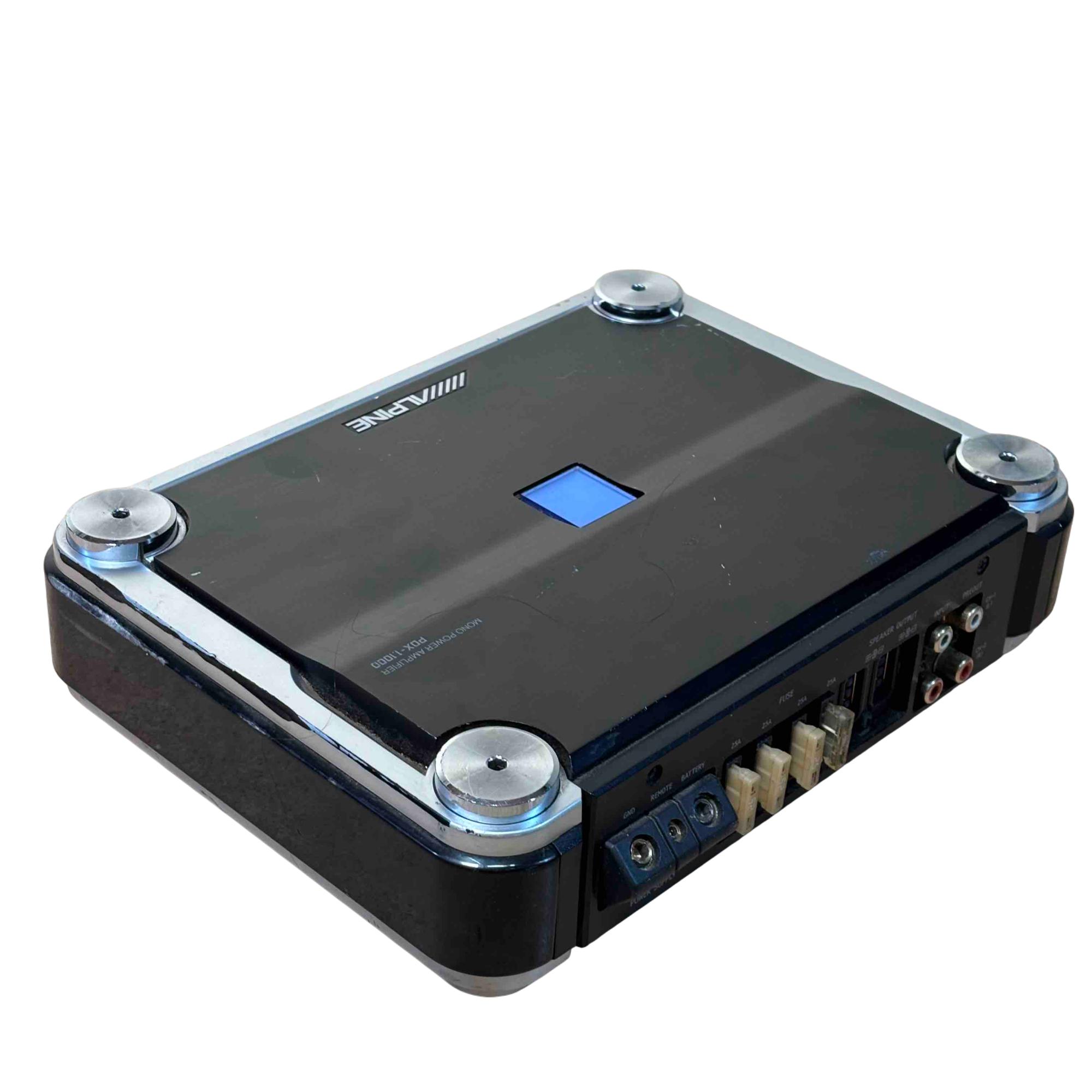 Alpine PDX-1.1000 Black 1000-Watt RMS Class-D Mono Power Amplifier