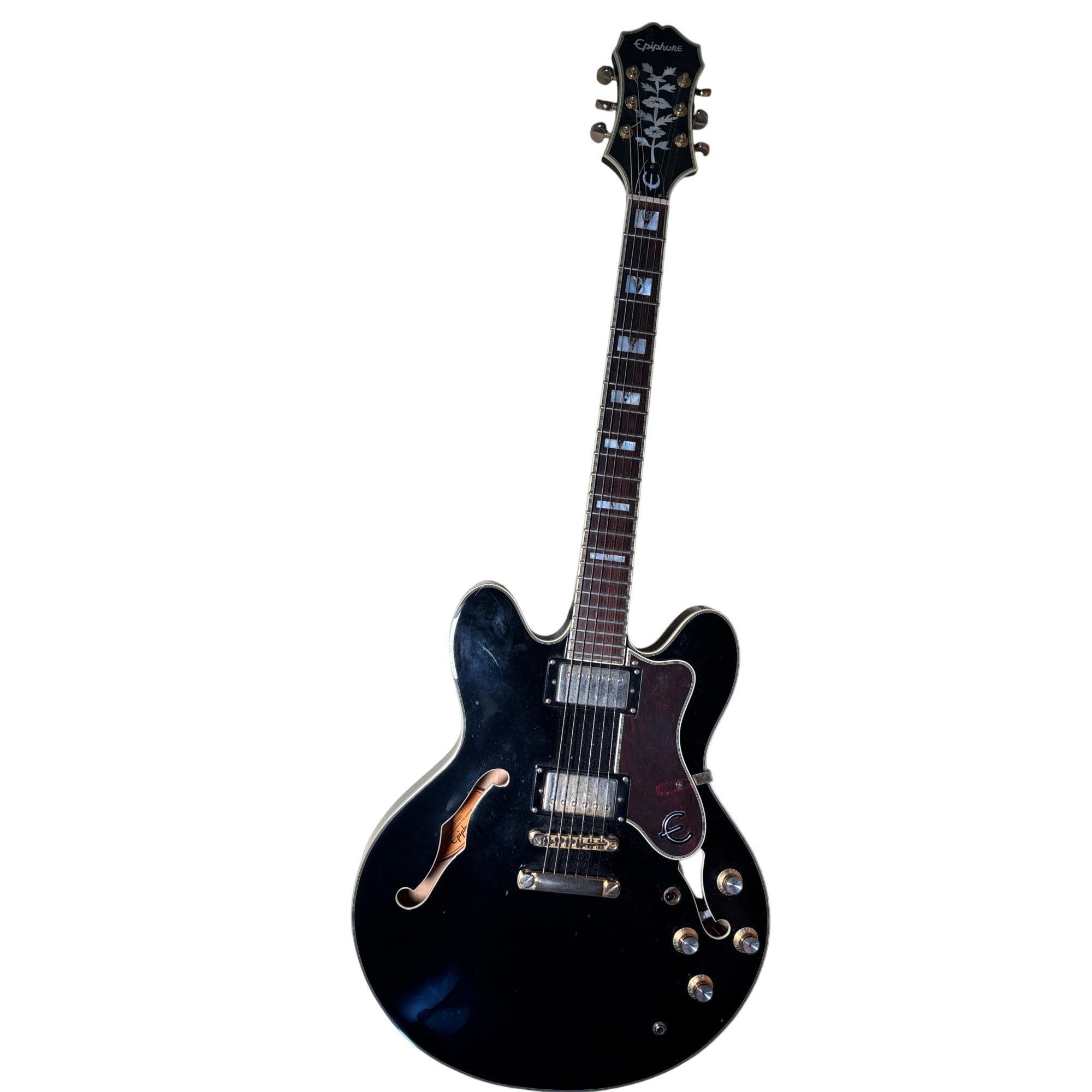 ギター Epiphone sheraton2 Black Used Epiphone Sheraton II Pro Black Hollow Body Electric Guitar