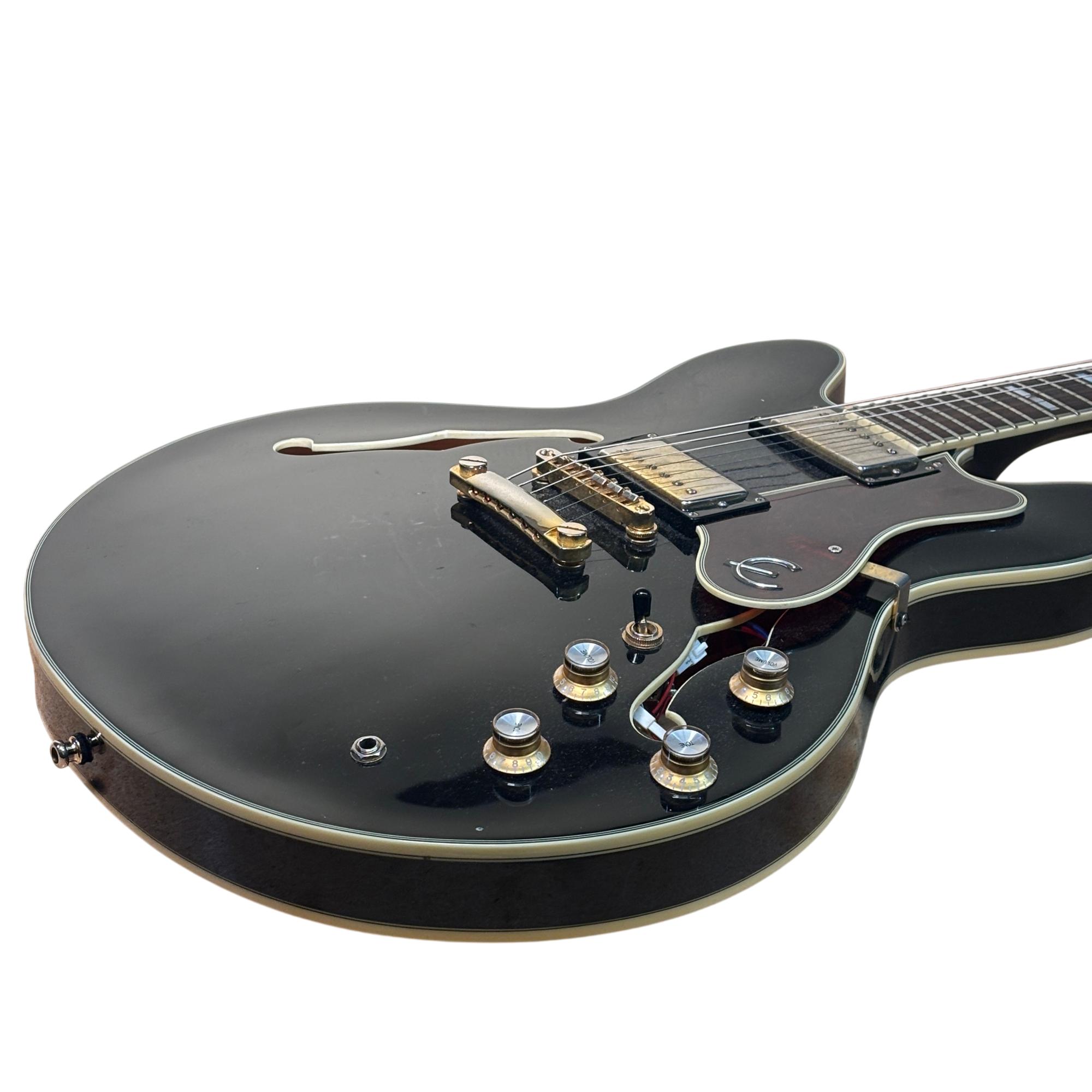 Epiphone SHERATON-IIEB Ebony Semi-Hollow Body 6String 22Fret