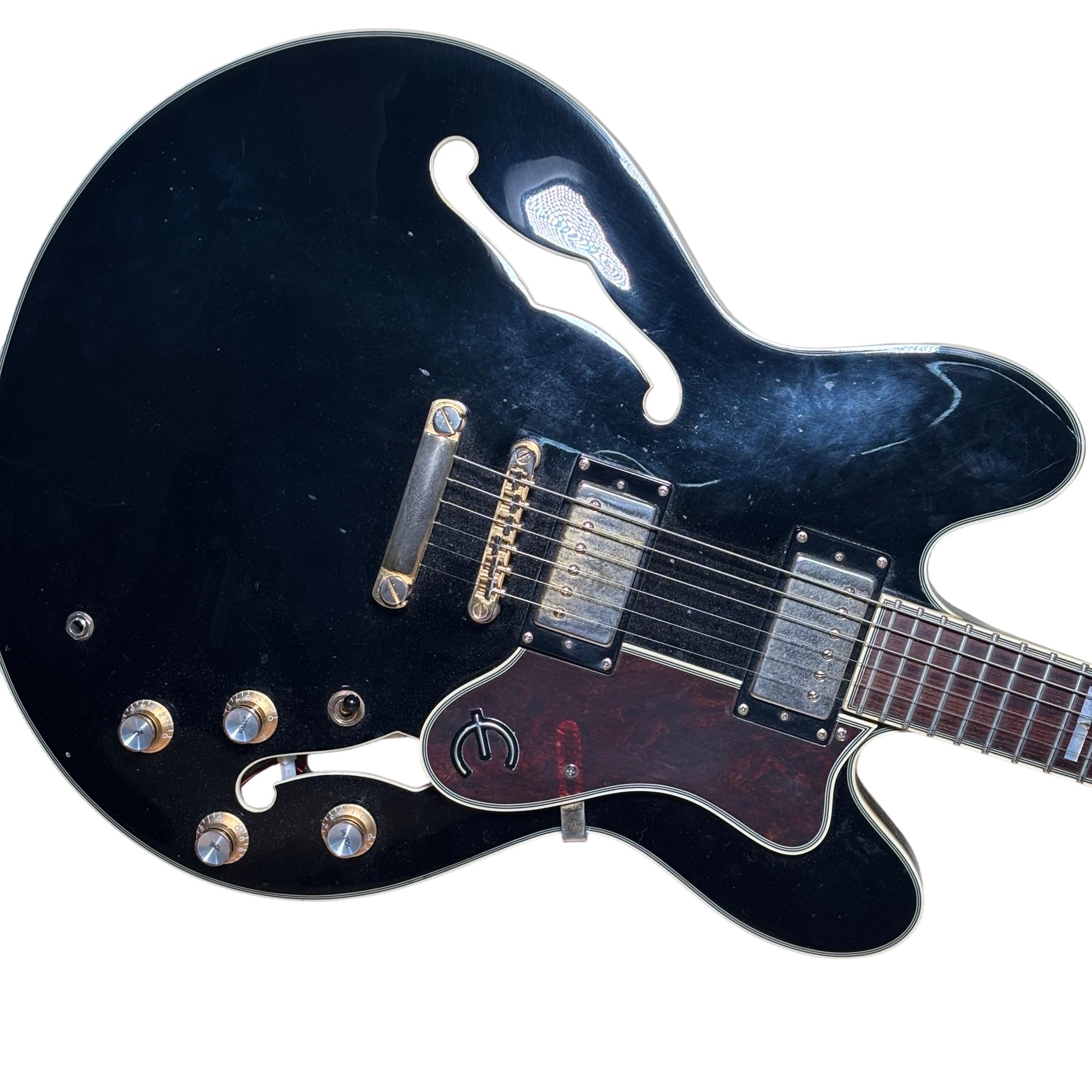 Epiphone SHERATON-IIEB Ebony Semi-Hollow Body 6String 22Fret