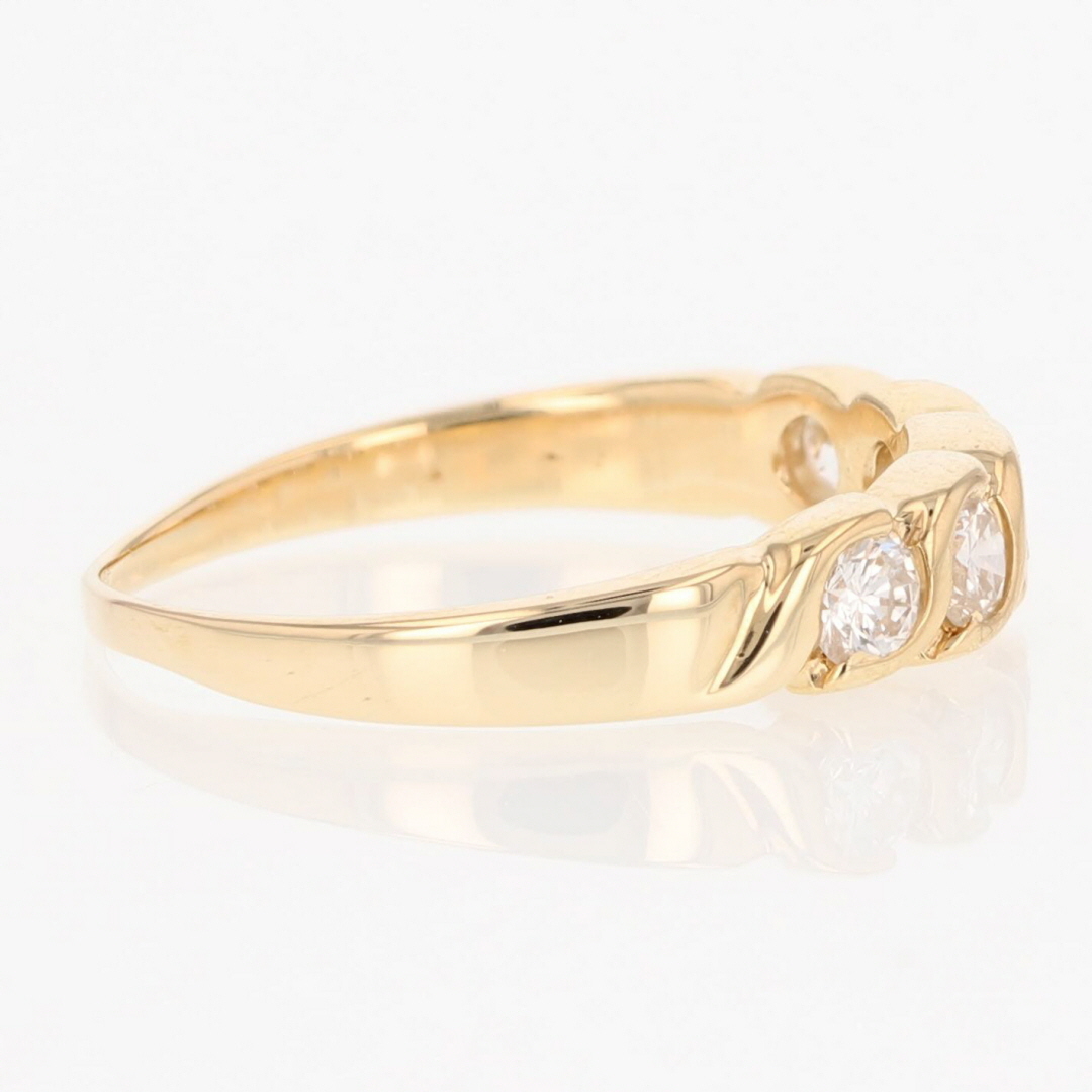 .66ctw Round Cut Diamond Five Stone Wedding Band Ring 14k Yellow Gold ...