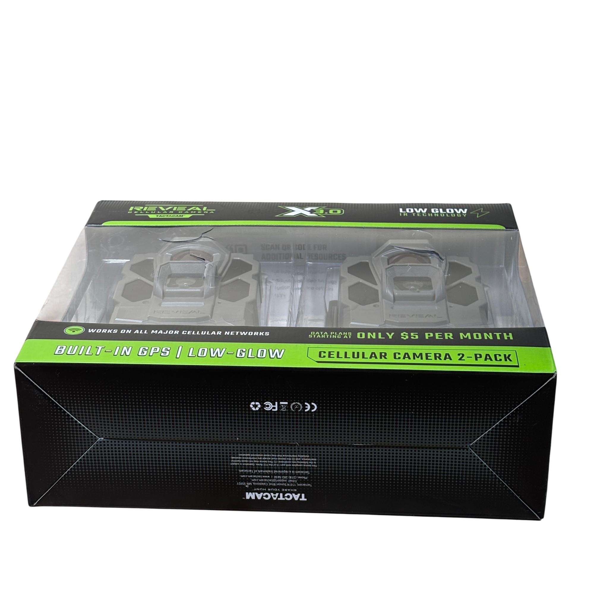Tactacam Reveal 2-Pack X 3.0 RV-XG3-BNDL1 (2) Brown Cellular Trail ...