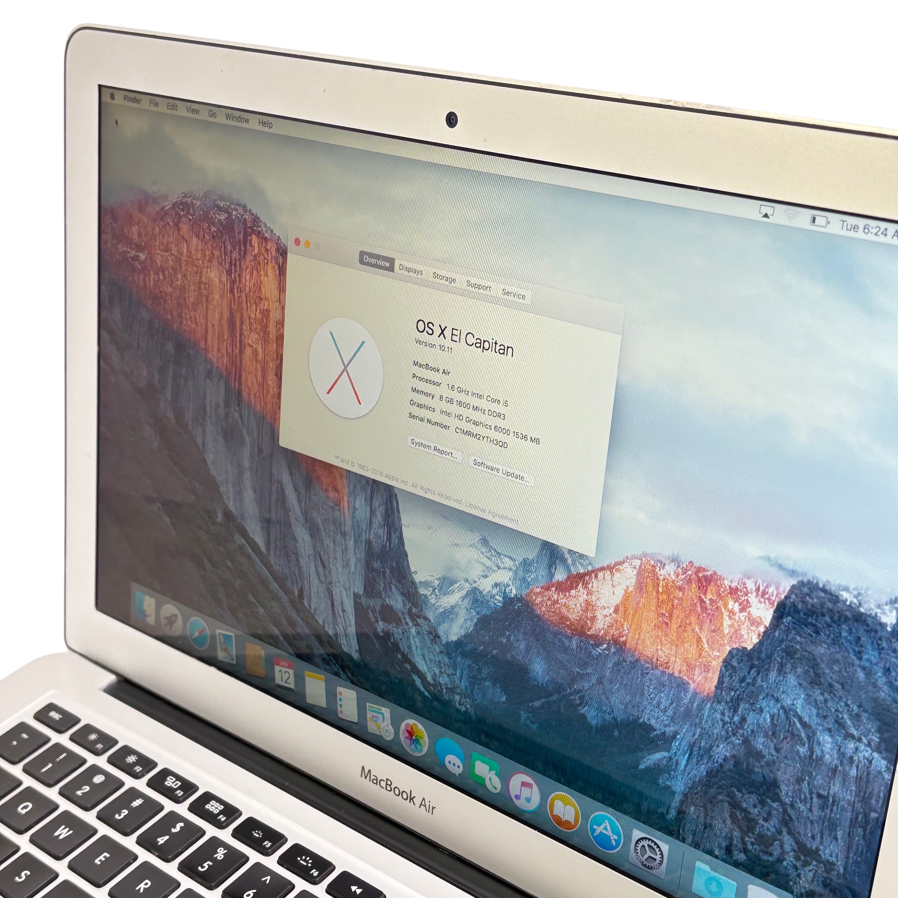Apple MacBook Air (2015) Intel Core i5-5250U 1.6GHz 8GB RAM 128GB