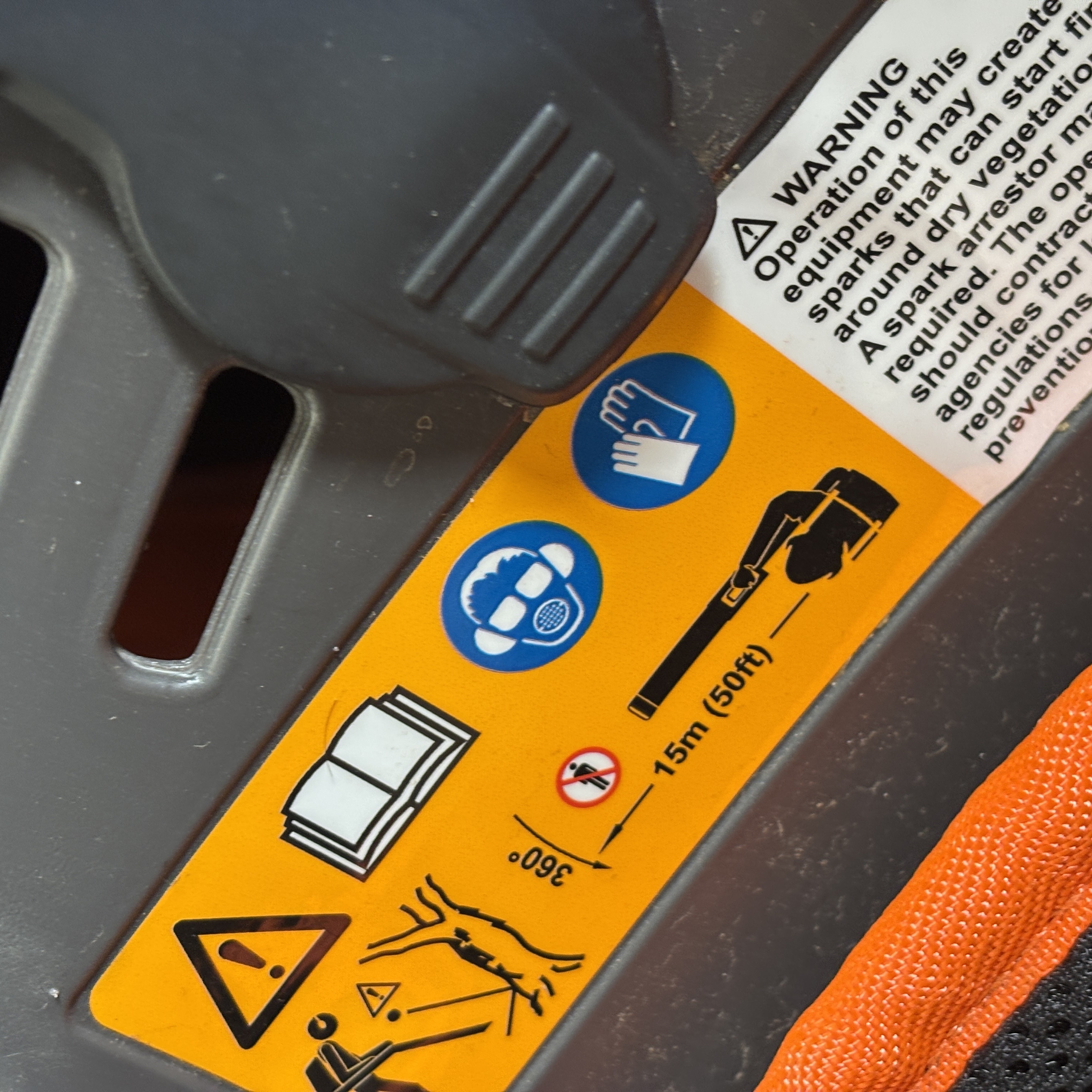 Husqvarna 590BTS Orange 79.4cc Gas-Powered Backpack Blower B002