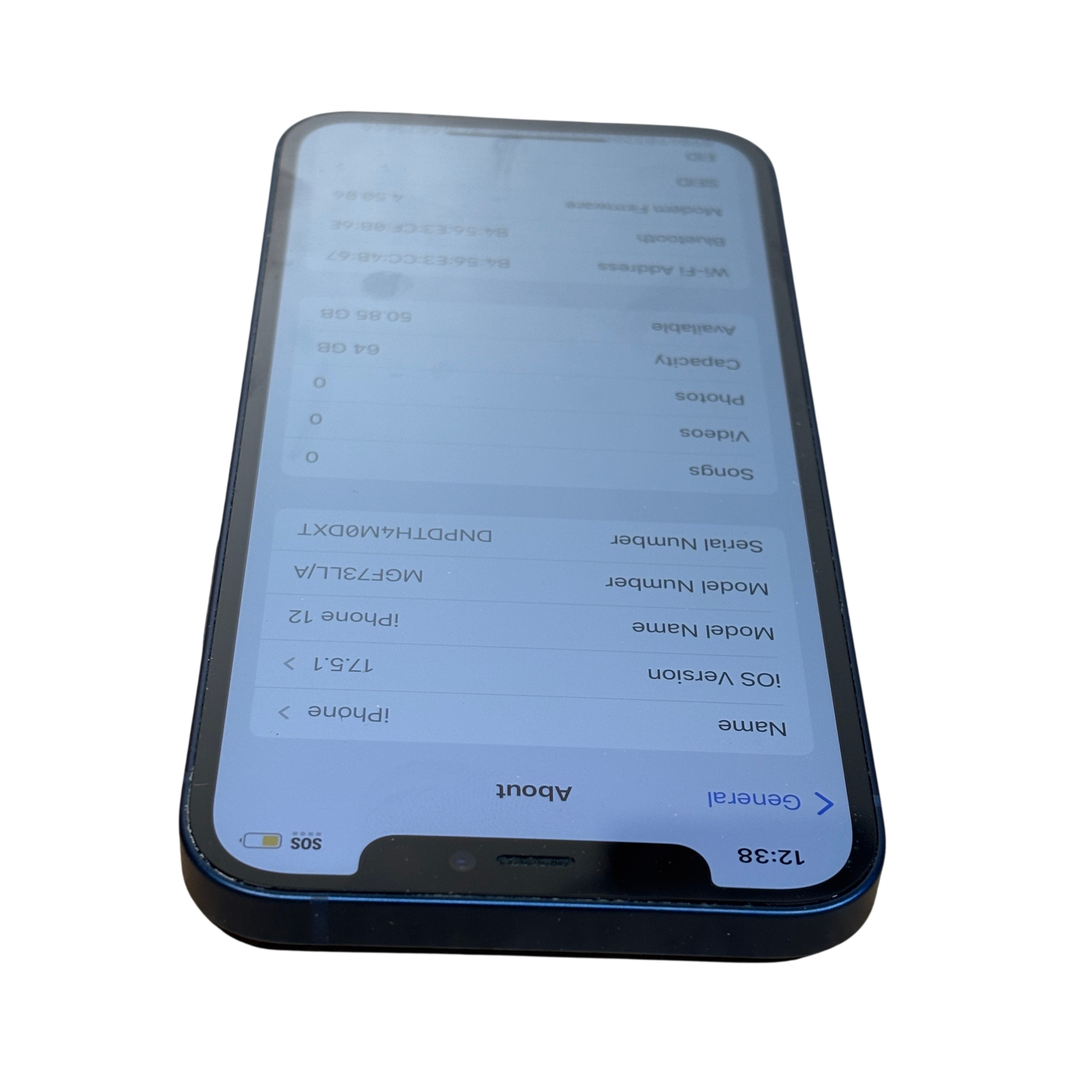 Apple iPhone 12 MGF73LL/A A2172 Blue 64GB 6.1
