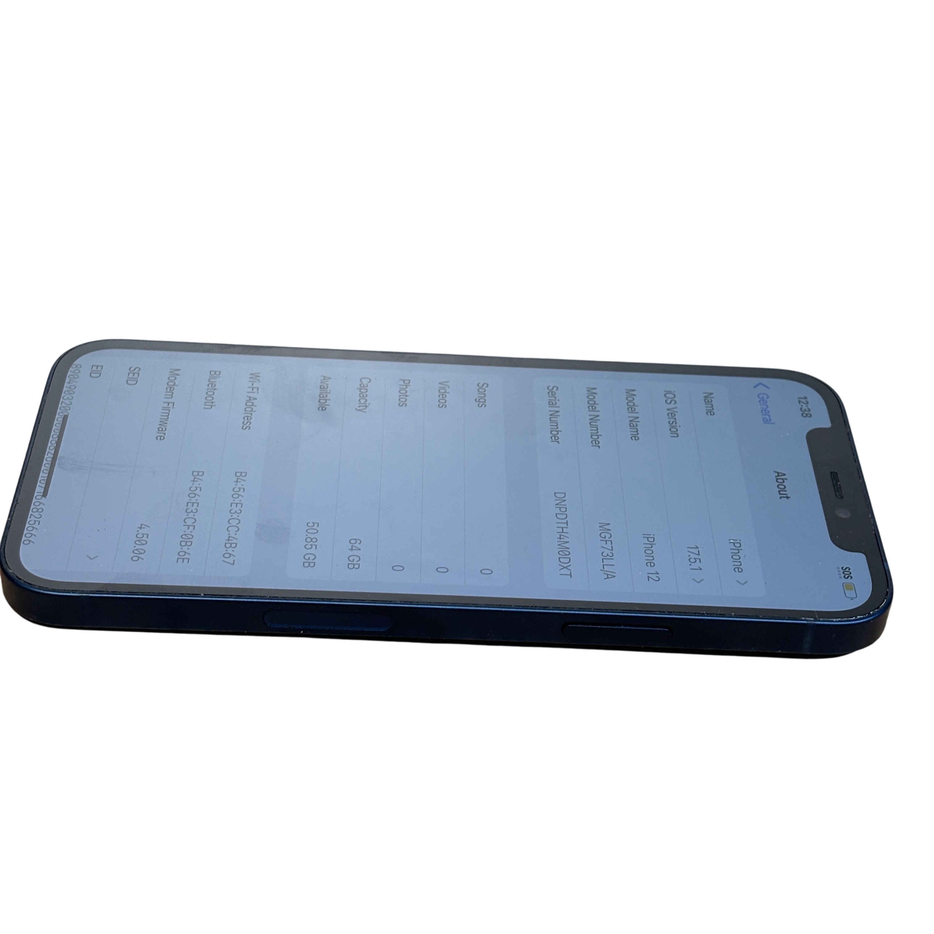 Apple iPhone 12 MGF73LL/A A2172 Blue 64GB 6.1
