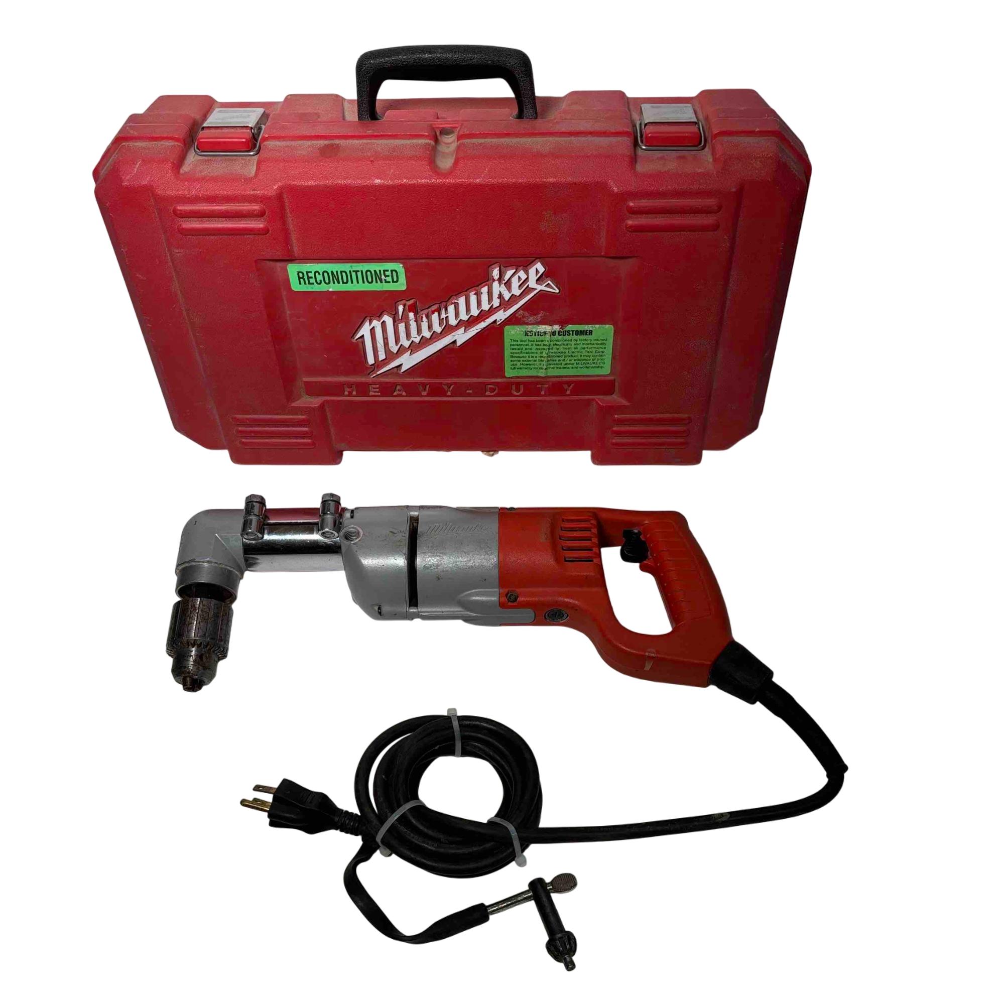 7 Amp Corded 1/2 in. Corded Right-Angle Drill Kit with Hard Case