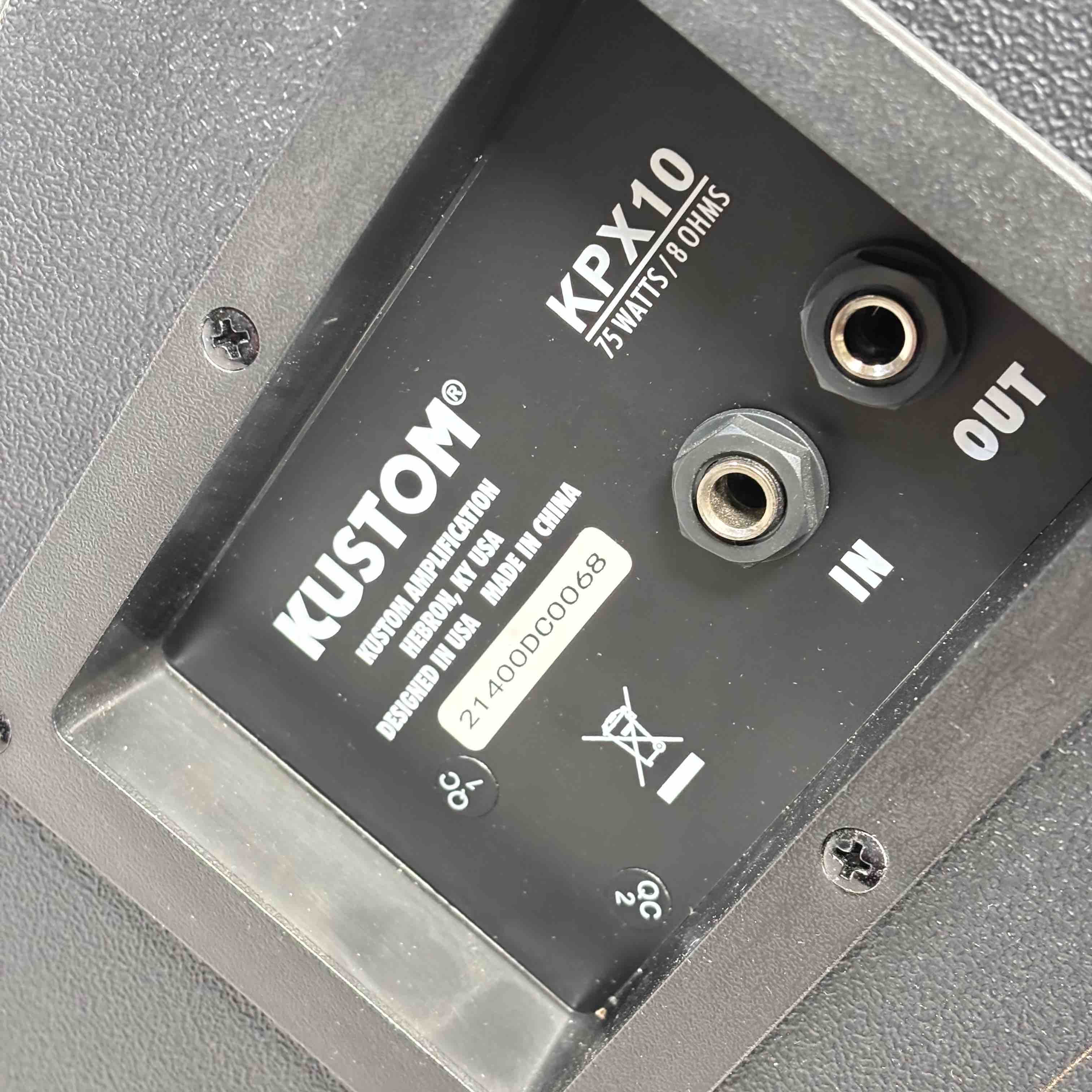 Kustom PA KPX10 Black 75W Passive Monitor Cabinets 0071 Store Pick Up Only