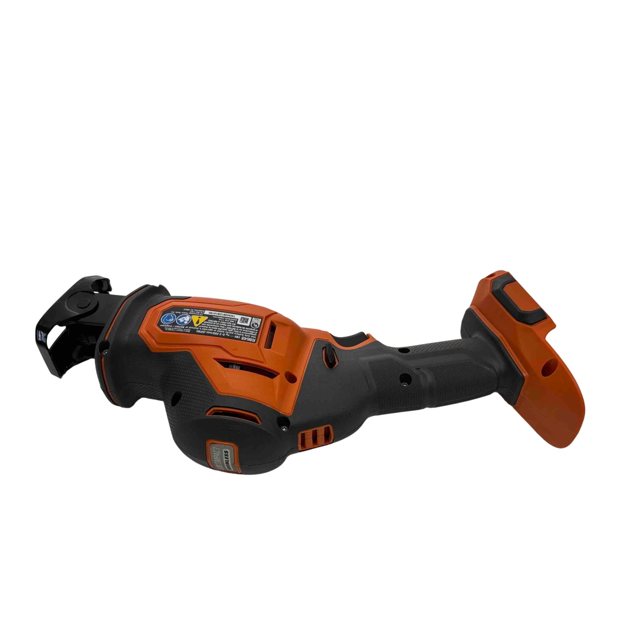 Ridgid R8648 18V SubCompact Brushless -Handed Reciprocating Saw 0190 ...
