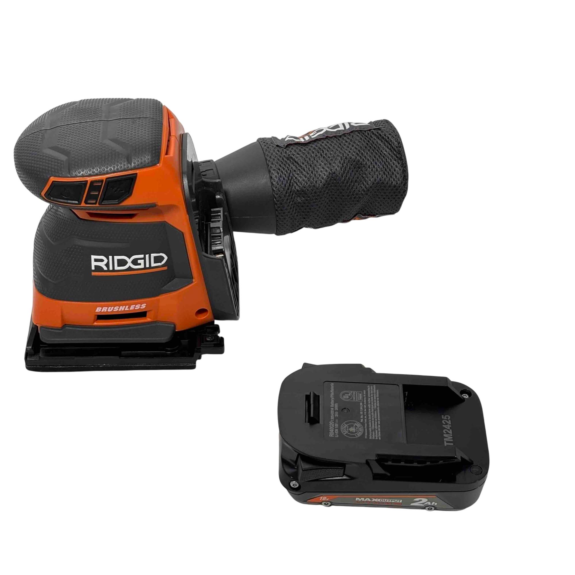 Ridgid R86064 18V OCTANE Brushless 3Spd 1/4 Sheet Sander 0487