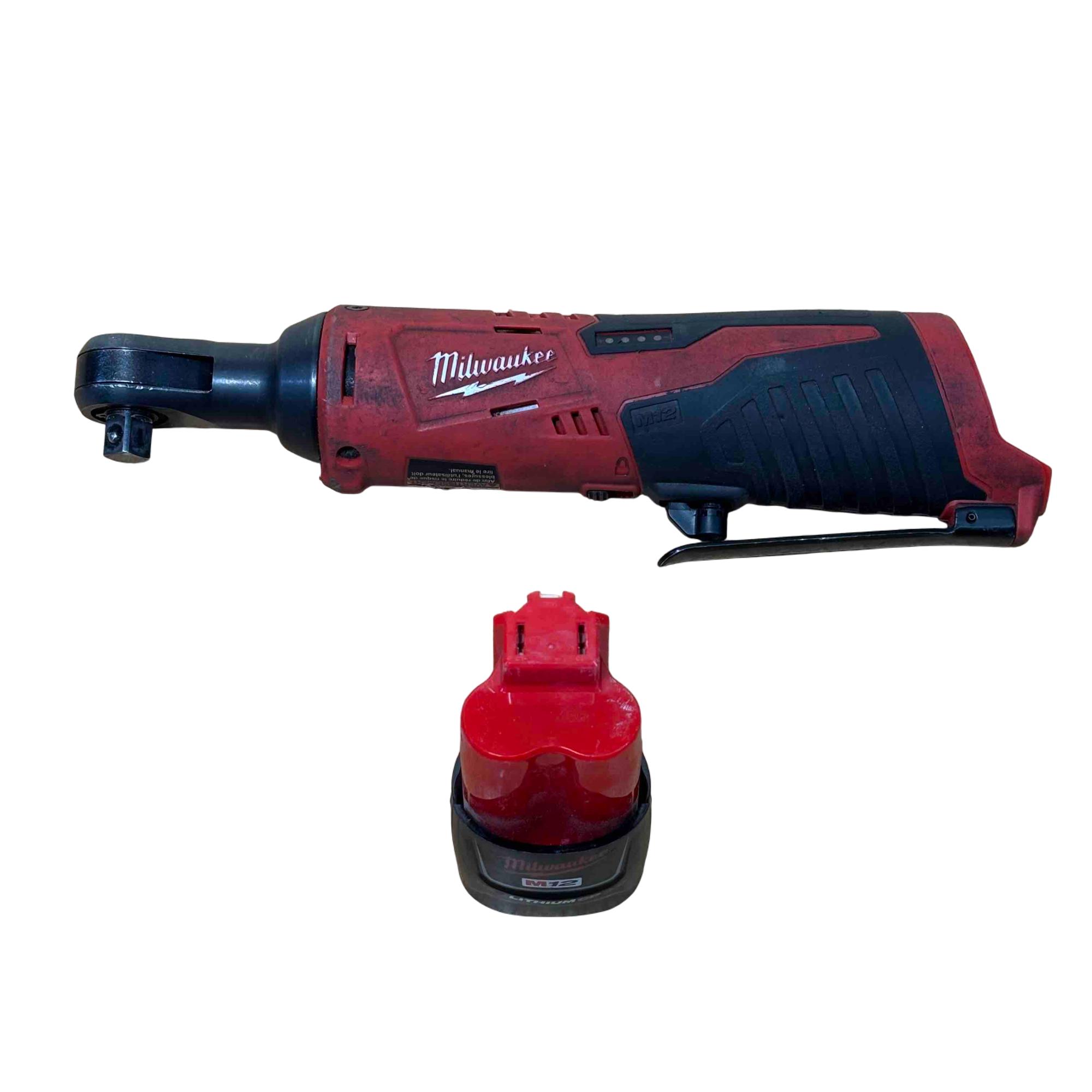 Milwaukee M12 FUEL 12V Lithium-Ion Cordless Oscillating Multi-Tool and 3/8 in. Ratchet with two 3.0 Ah Batteries