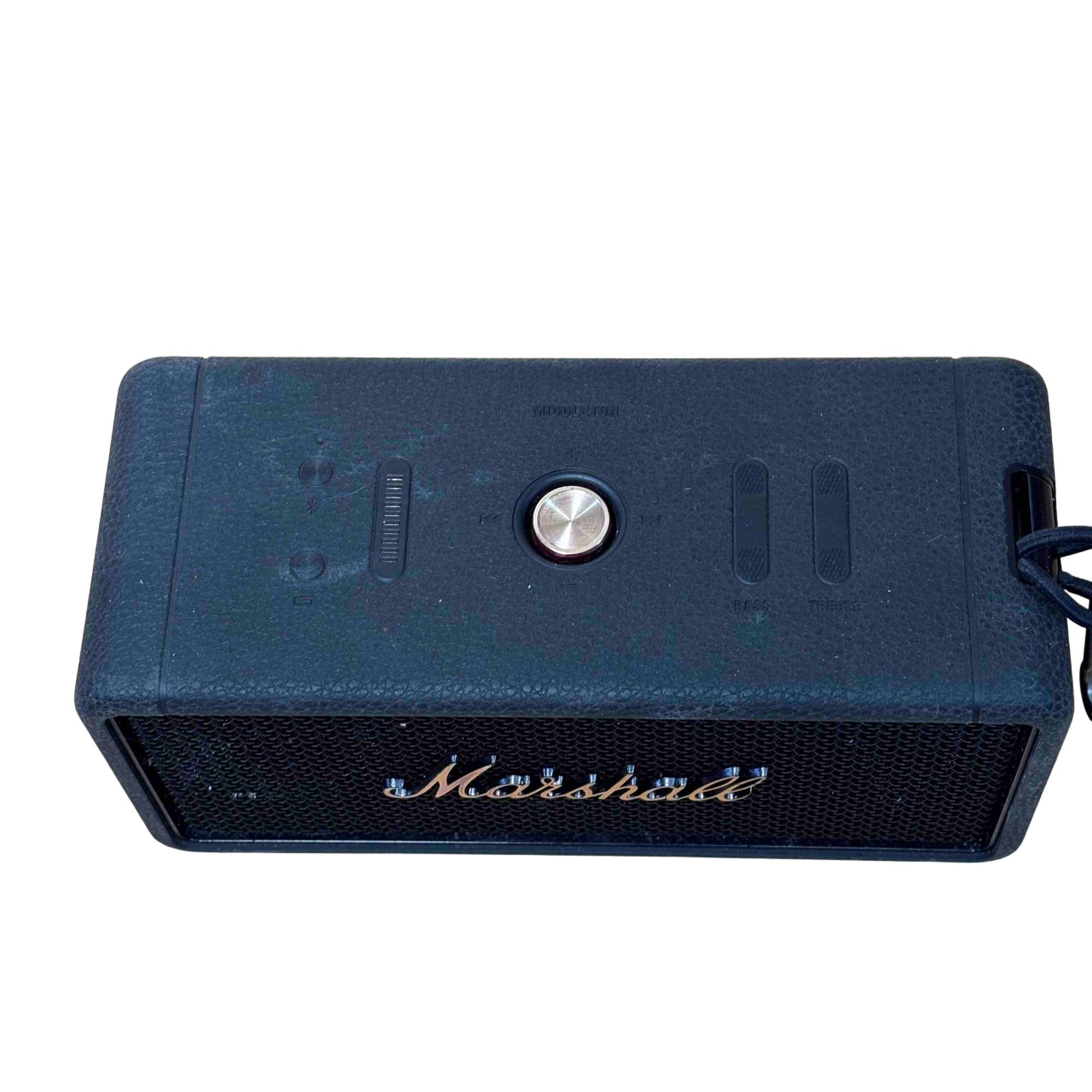 Marshall MIDDLETON Black & Brass 60-Watt Portable Bluetooth